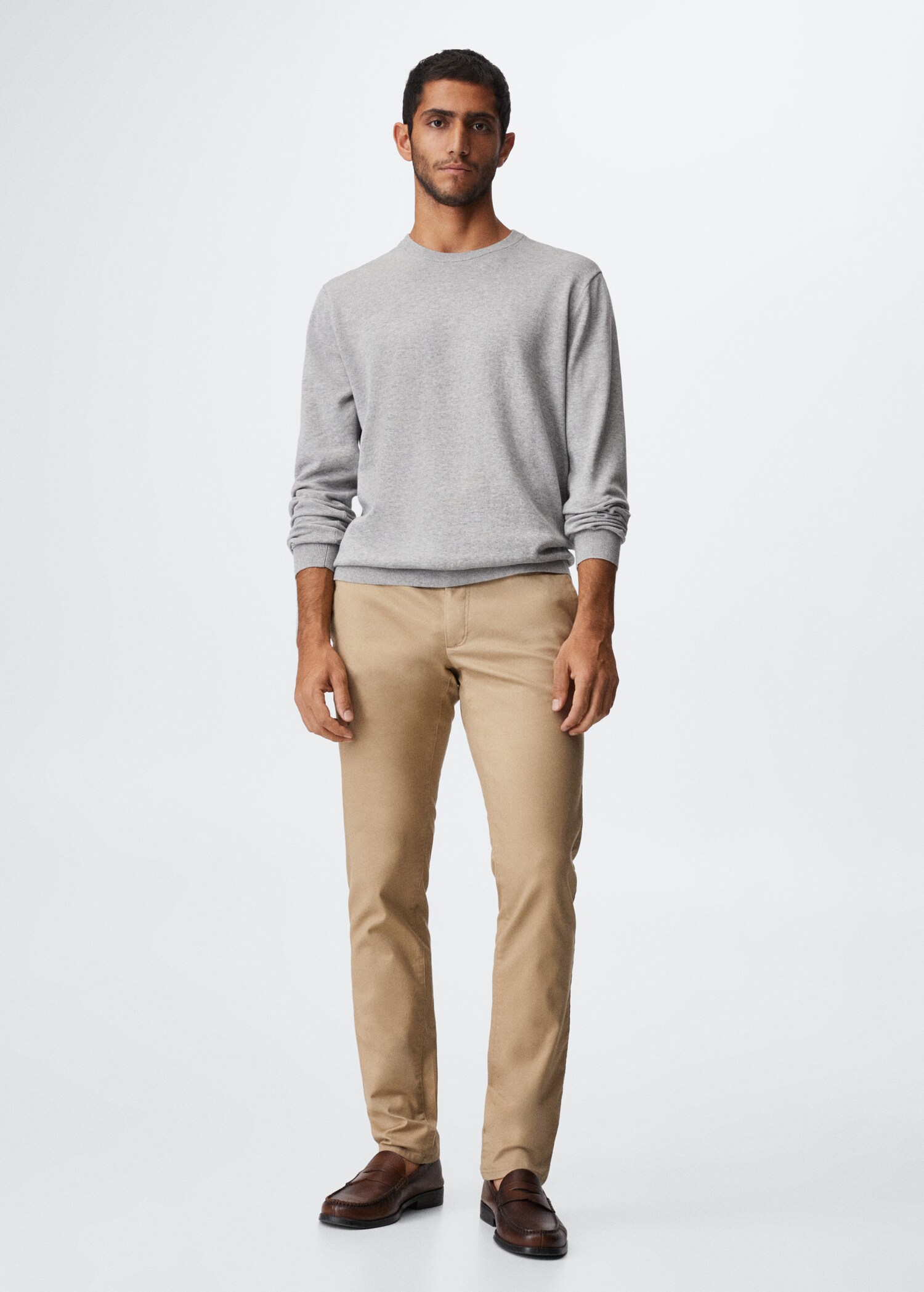 Pantalon chino slim fit serge - Plan général