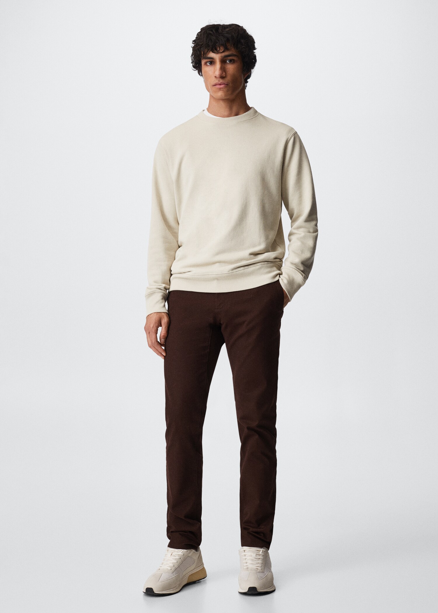 Pantalon chino slim fit serge - Plan général