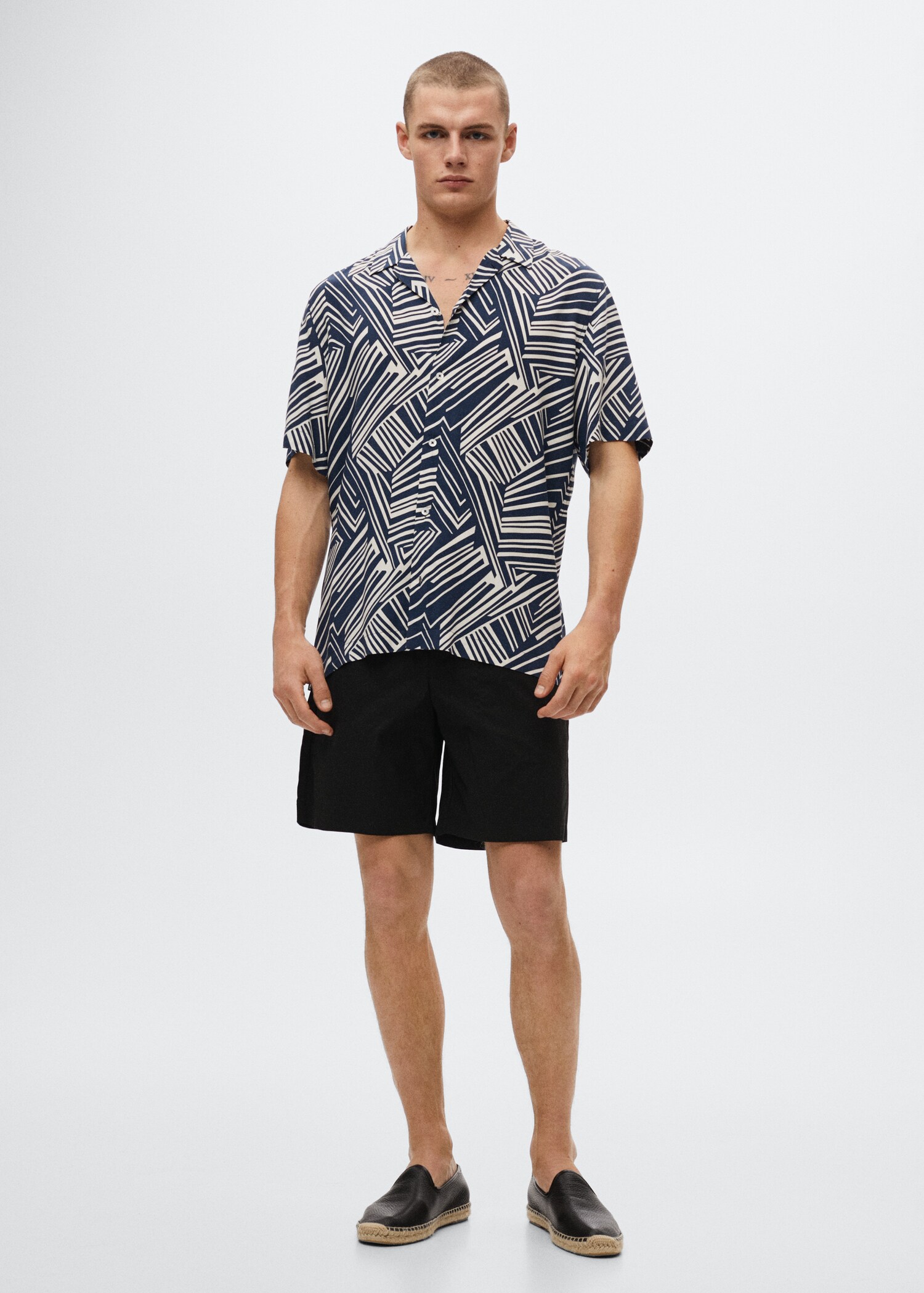 Camisa fluida estampada - Plano general