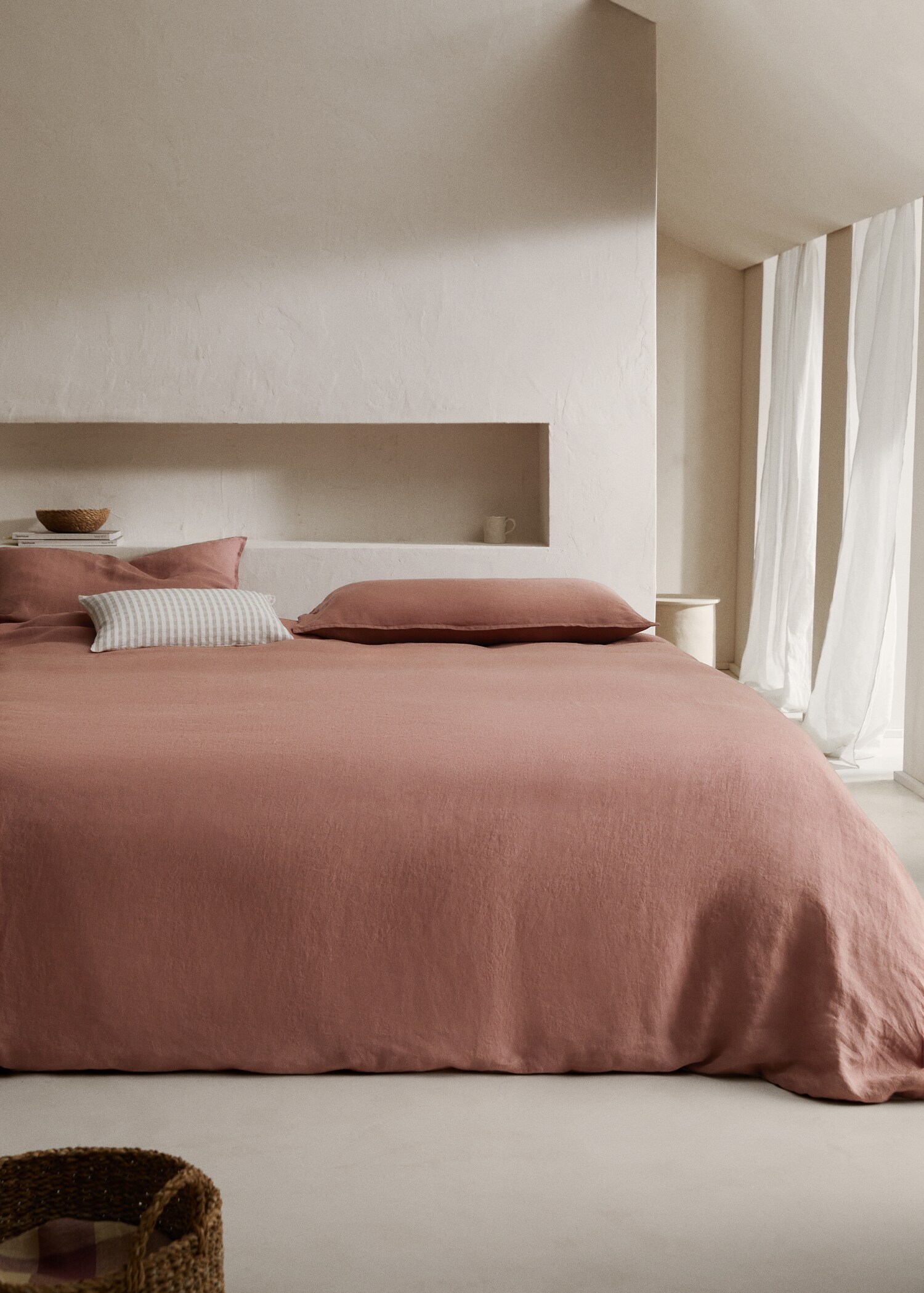 Bettbezug aus 100 % Leinen für 150/160 cm Bett - Allgemeine Ansicht
