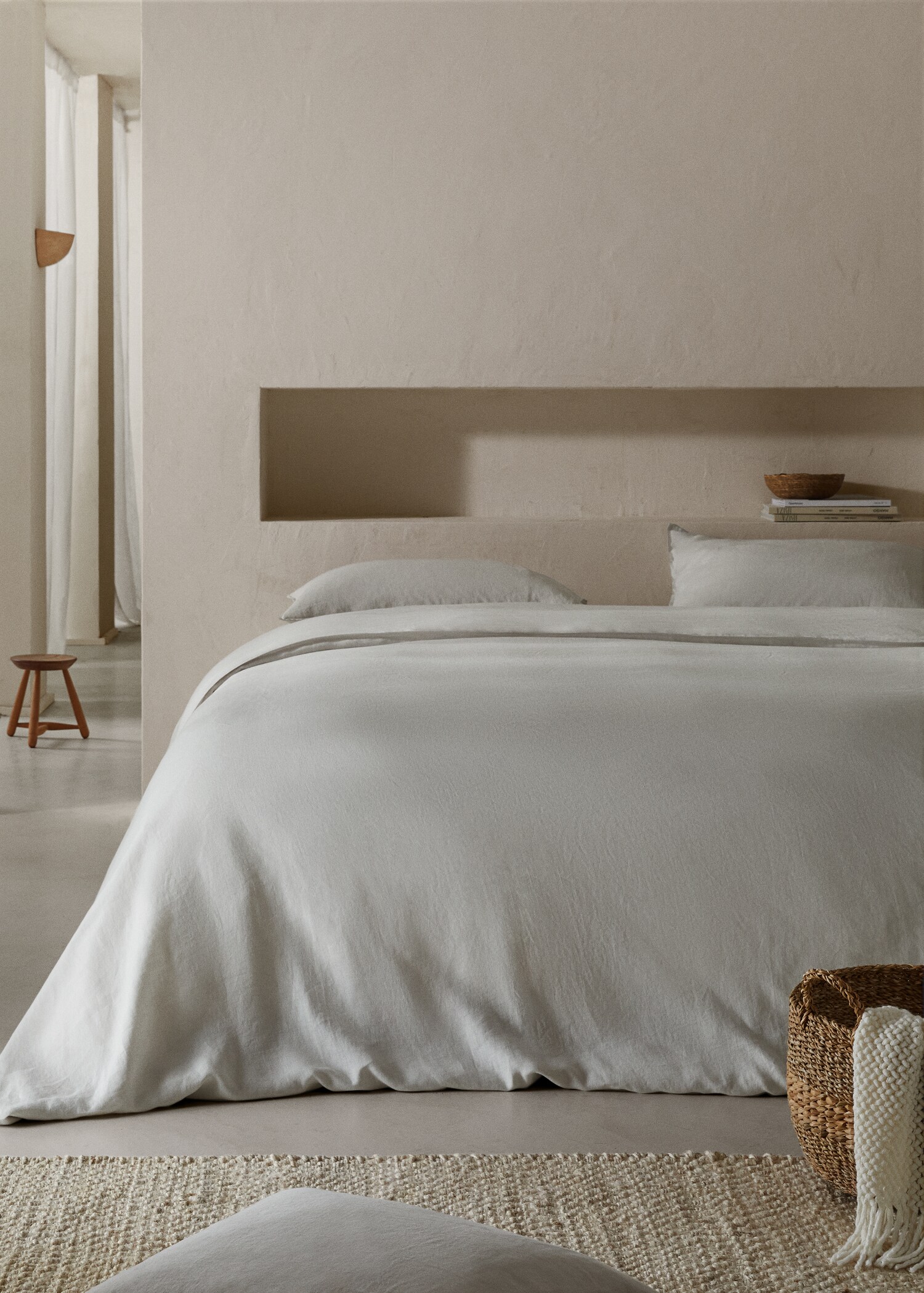 Bettbezug aus 100 % Leinen für 150/160 cm Bett - Allgemeine Ansicht