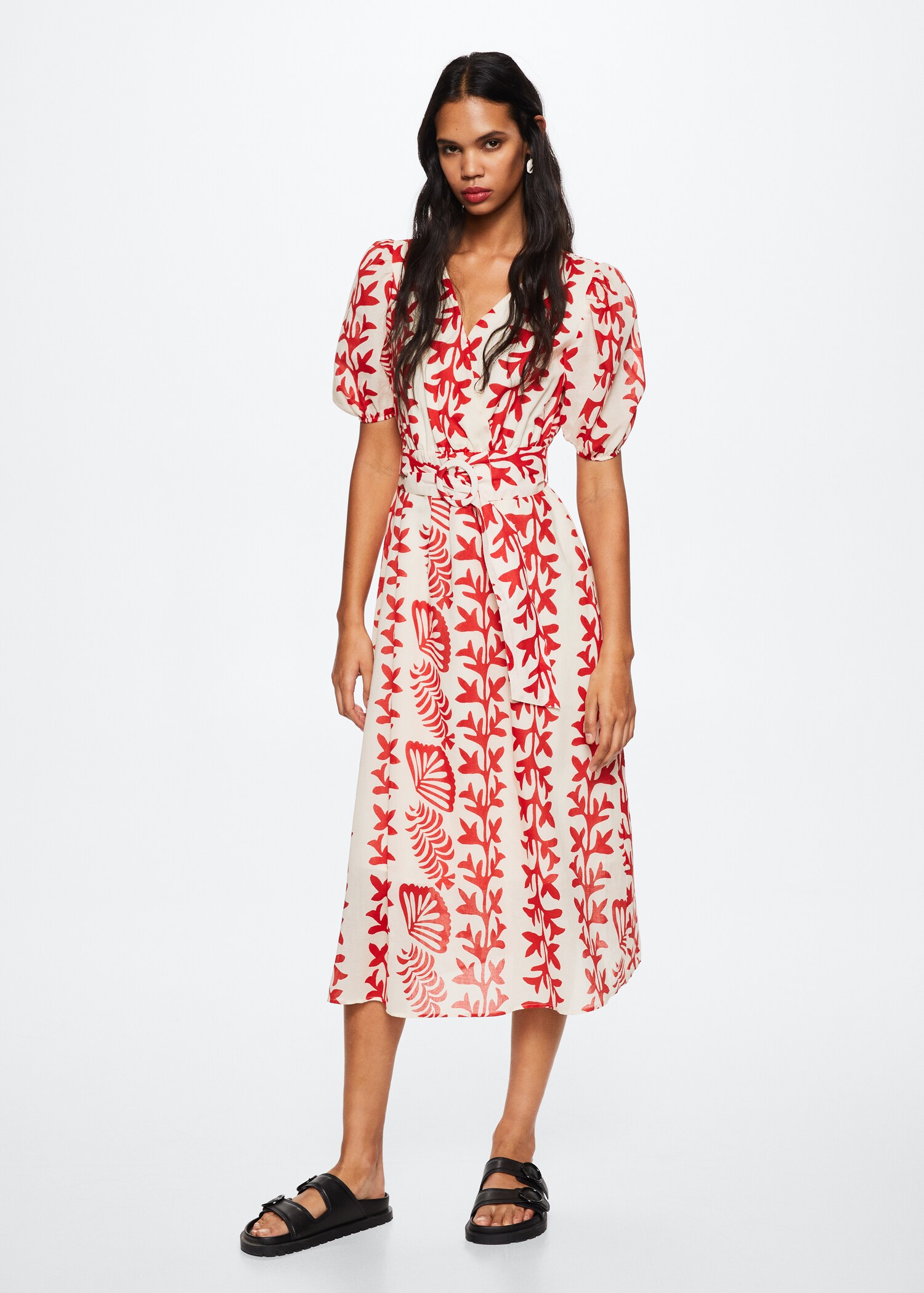 Printed cotton dress - General plane