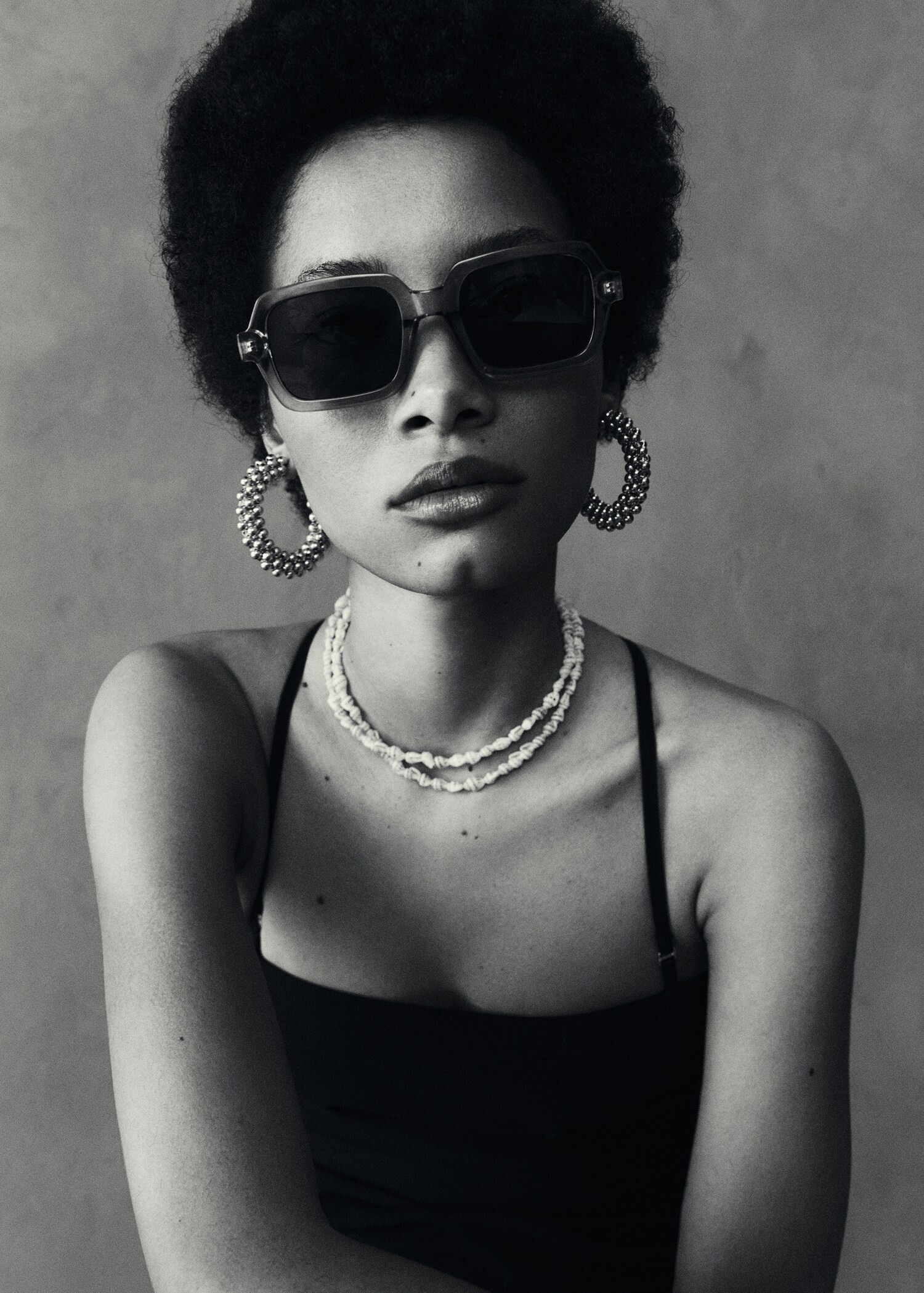 Squared frame sunglasses - General plane