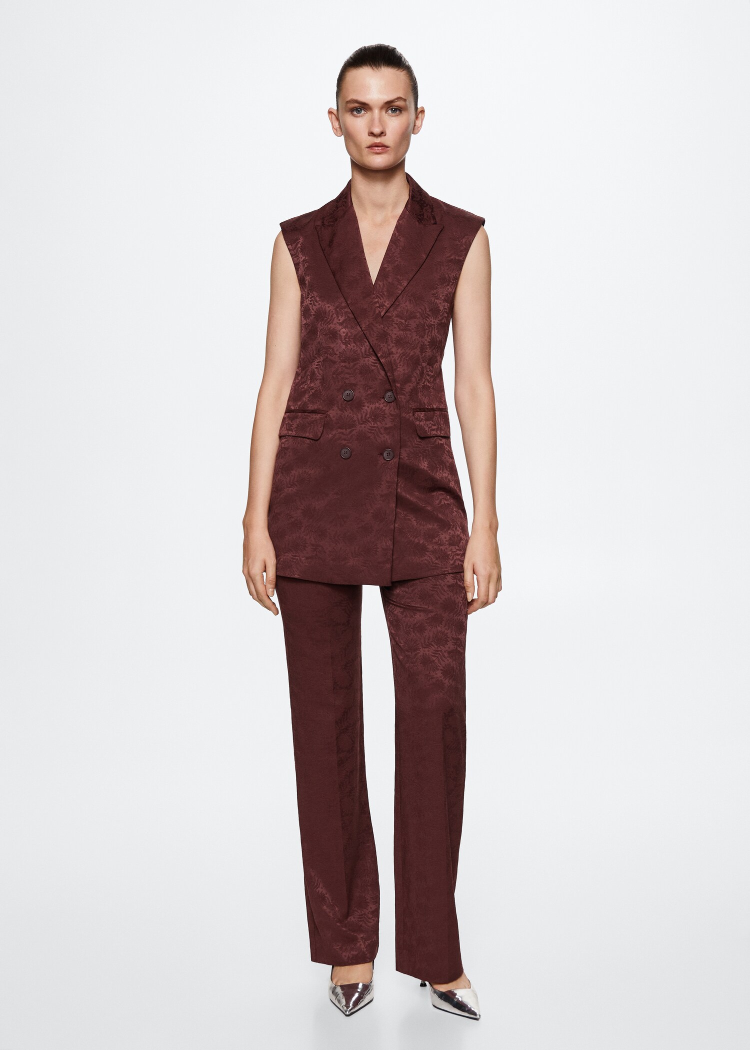 Gilet jacquard - Plan général