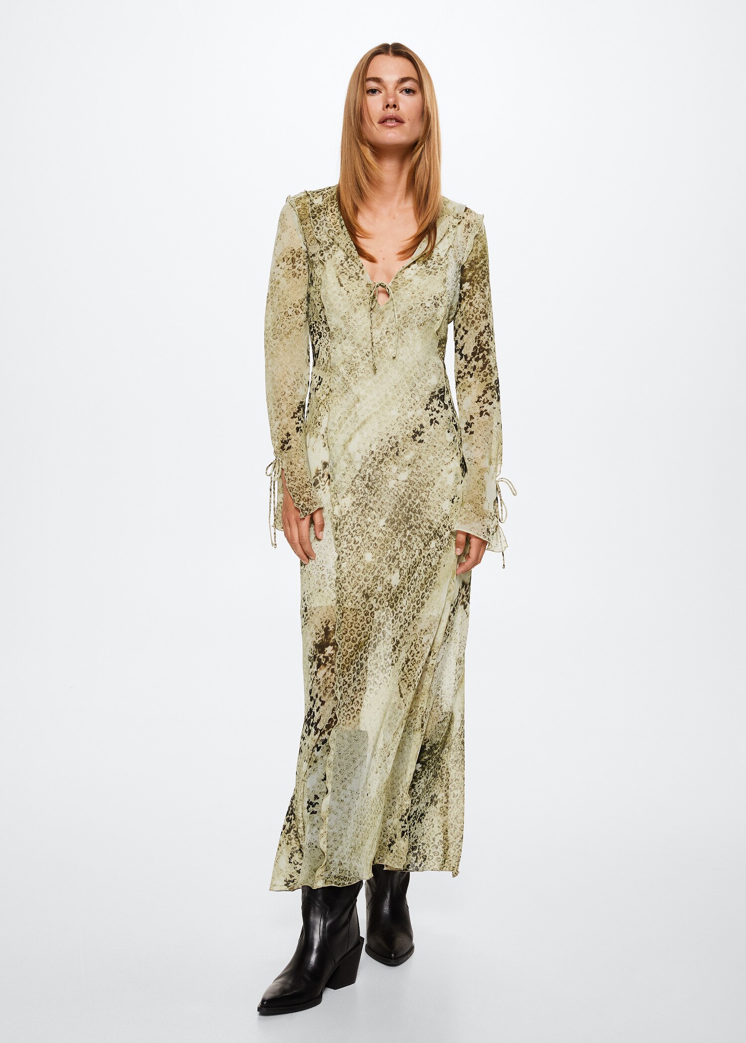 Vestido animal print - Plano general