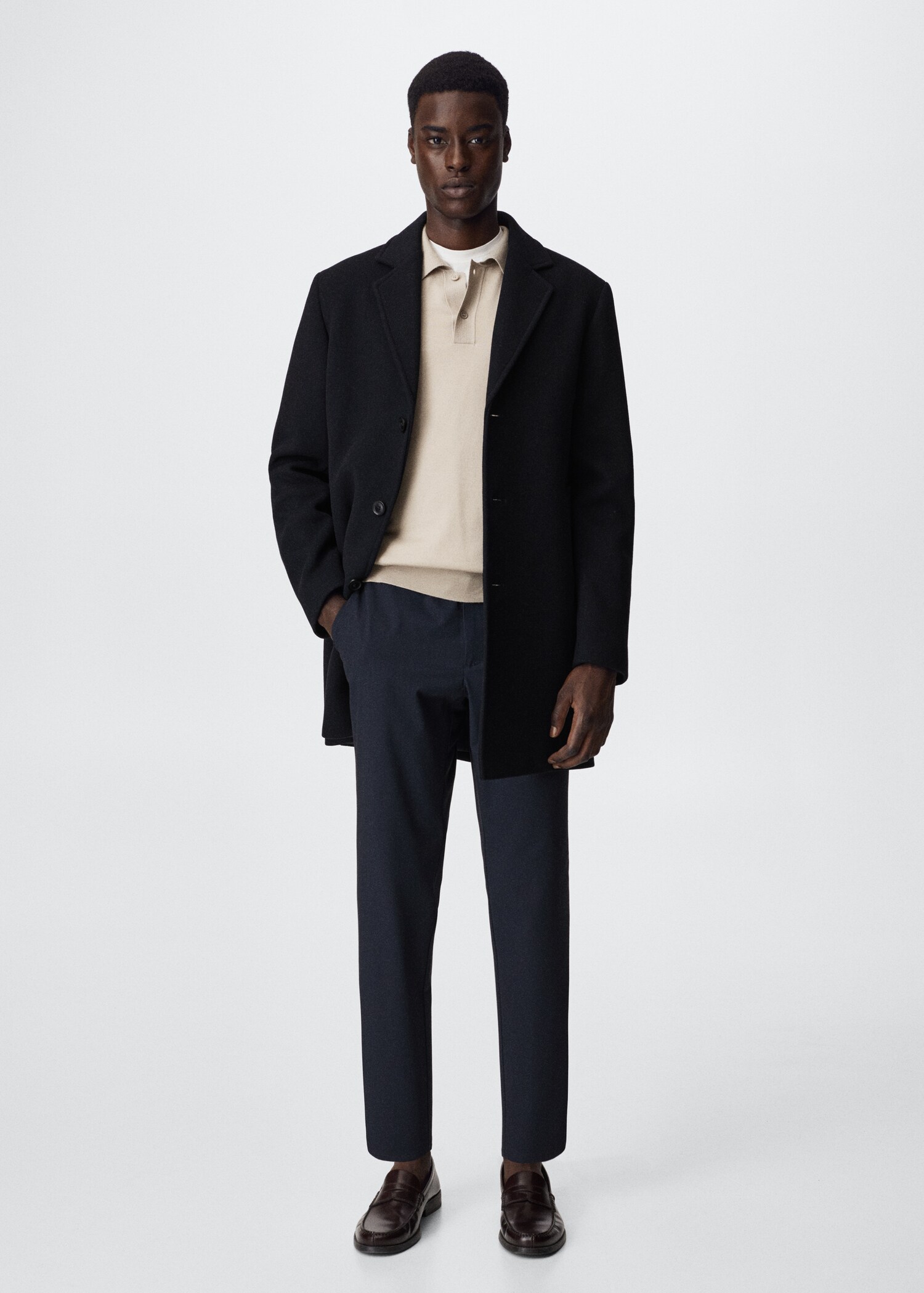 Recycled woolen coat - General plane