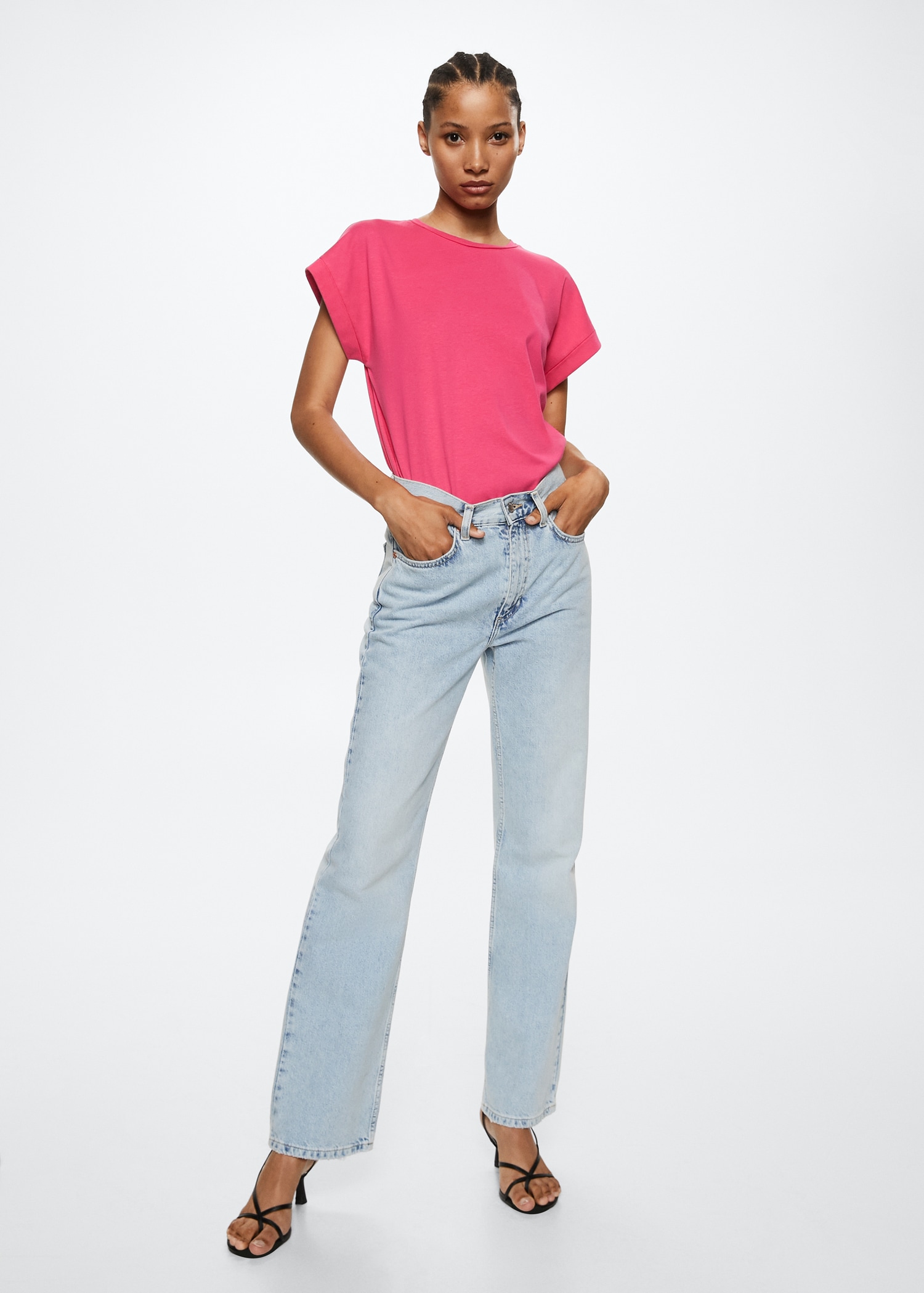 Essential cotton-blend T-shirt - General plane