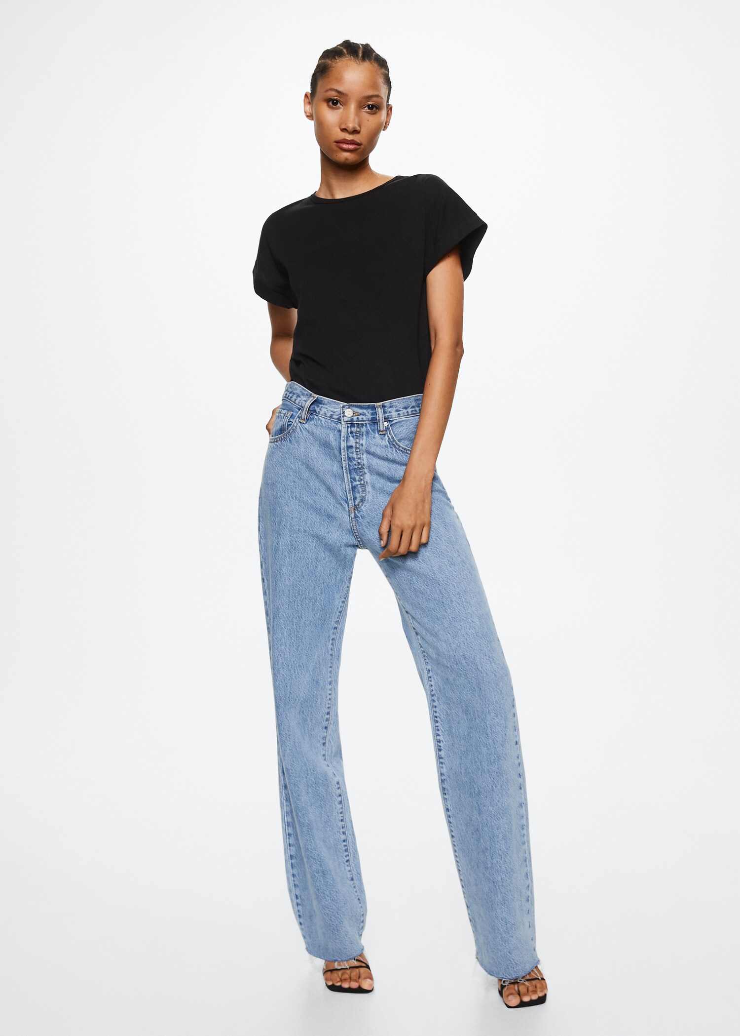 Essential cotton-blend T-shirt - General plane