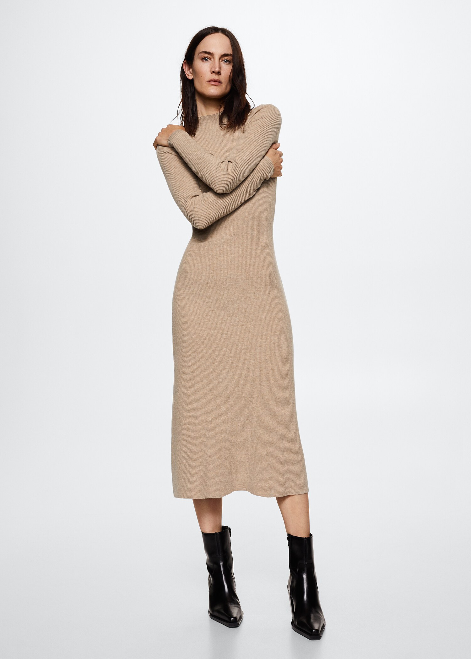 Robe maille col montant - Plan général