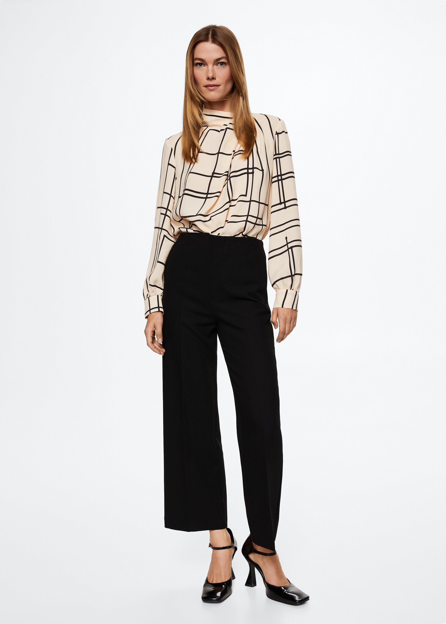 Geometric-print blouse - General plane