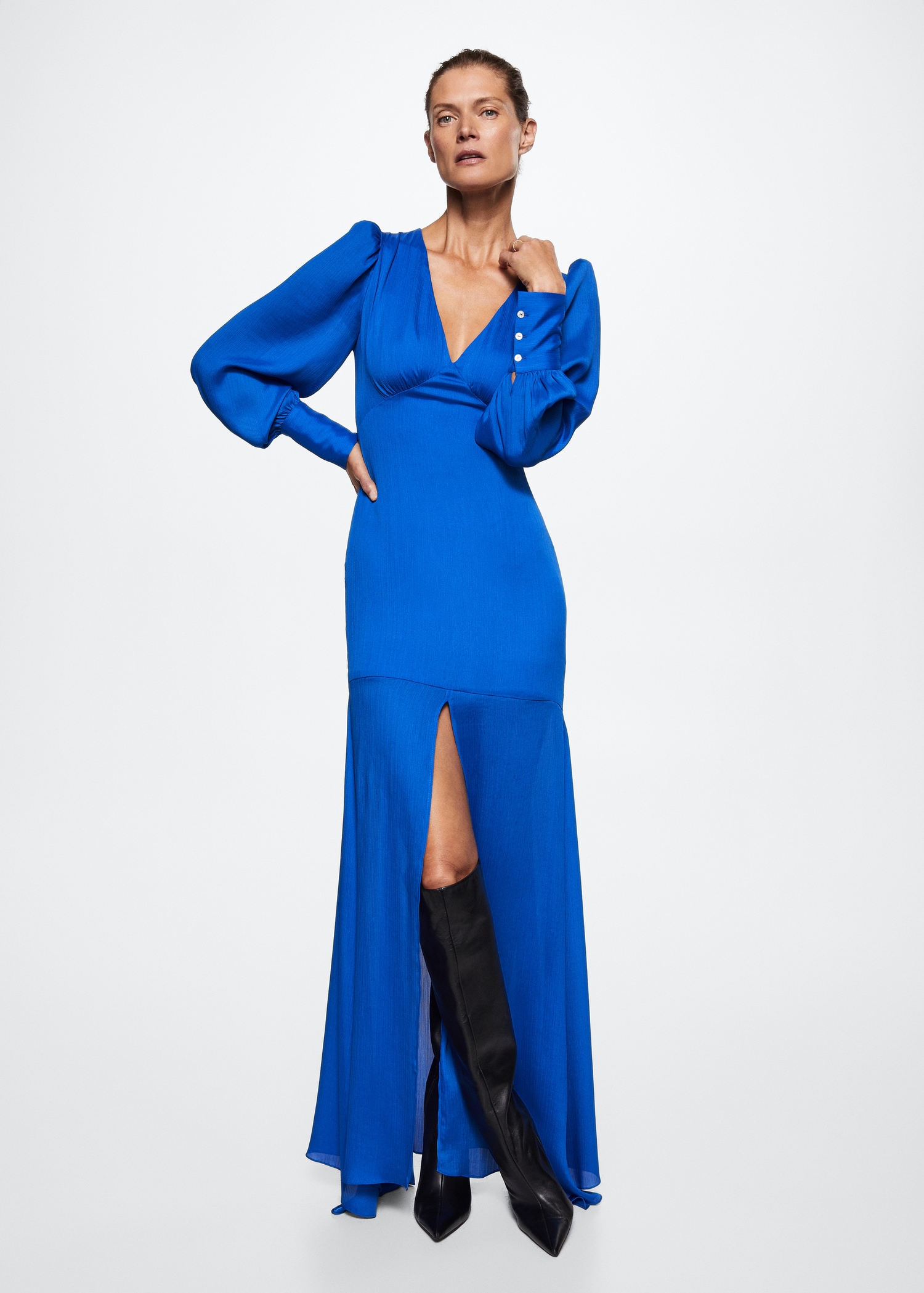 Slit long dress - General plane