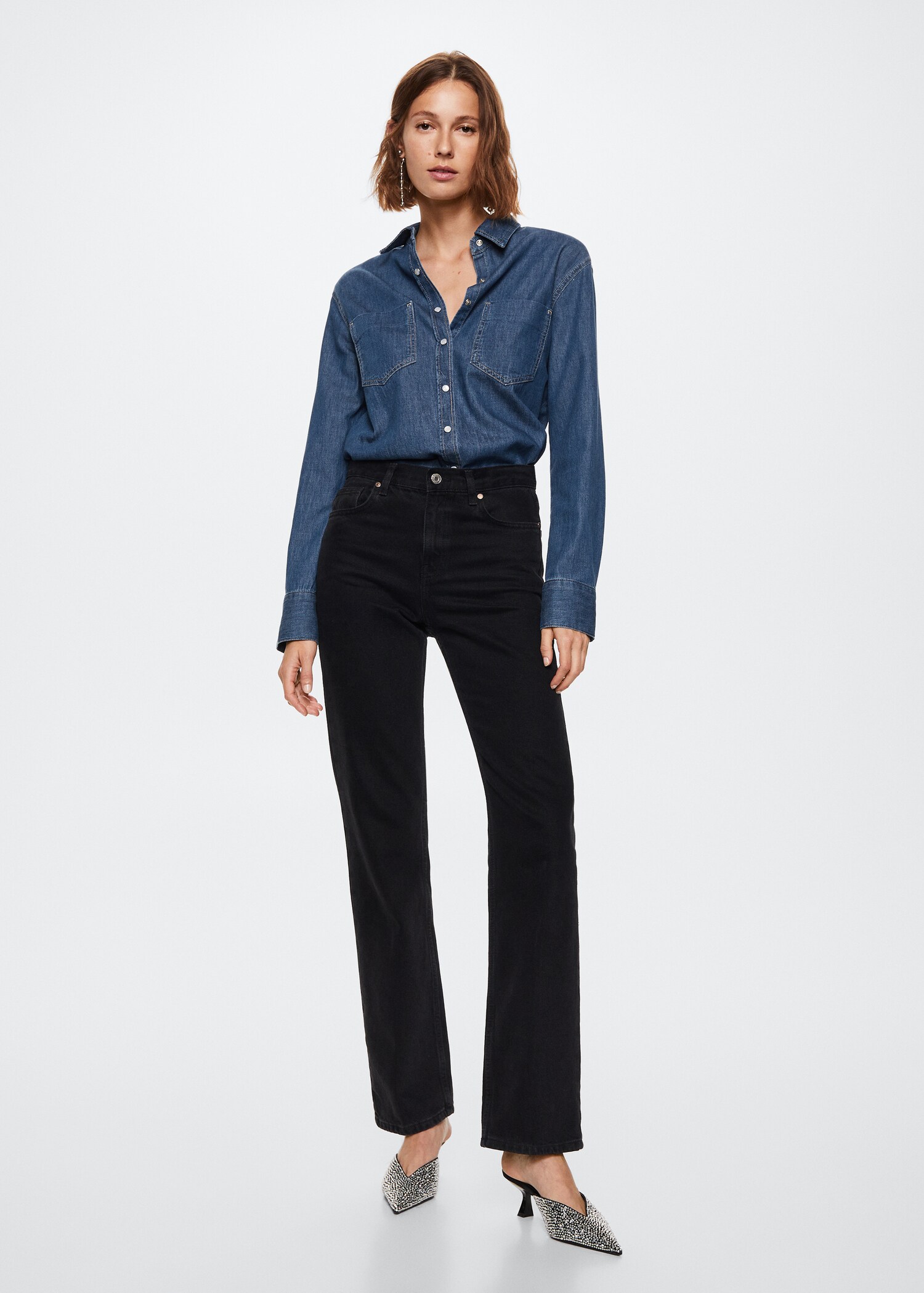 Chemise jean poches - Plan général