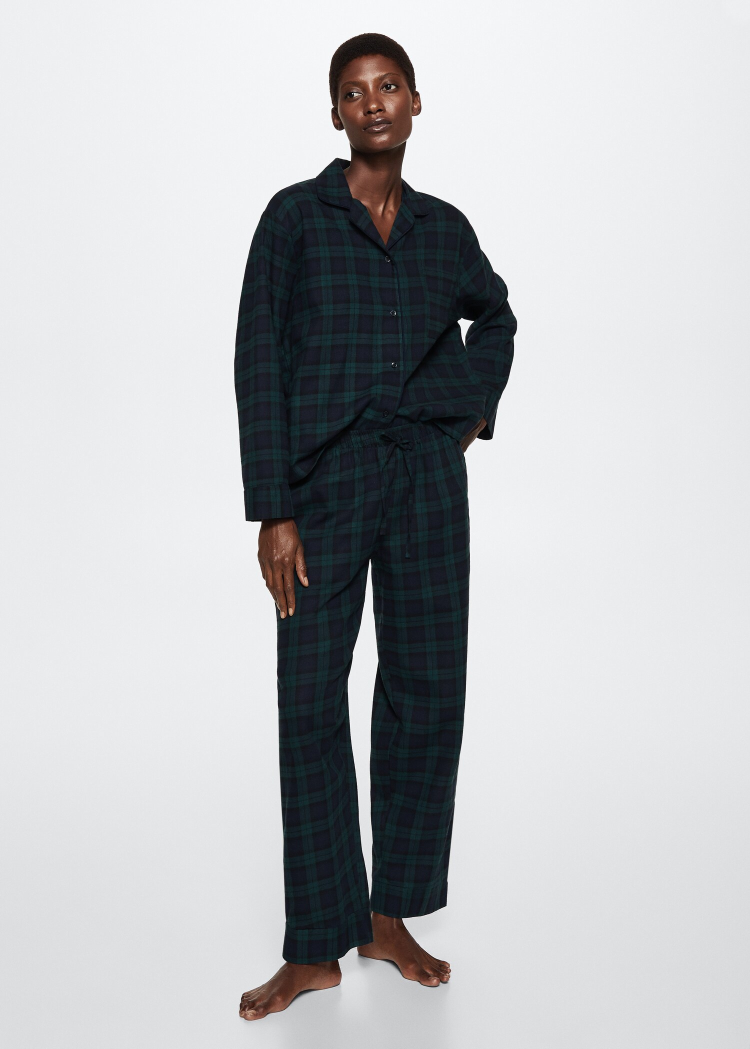 Pantalón pijama algodón franela MANGO Perú