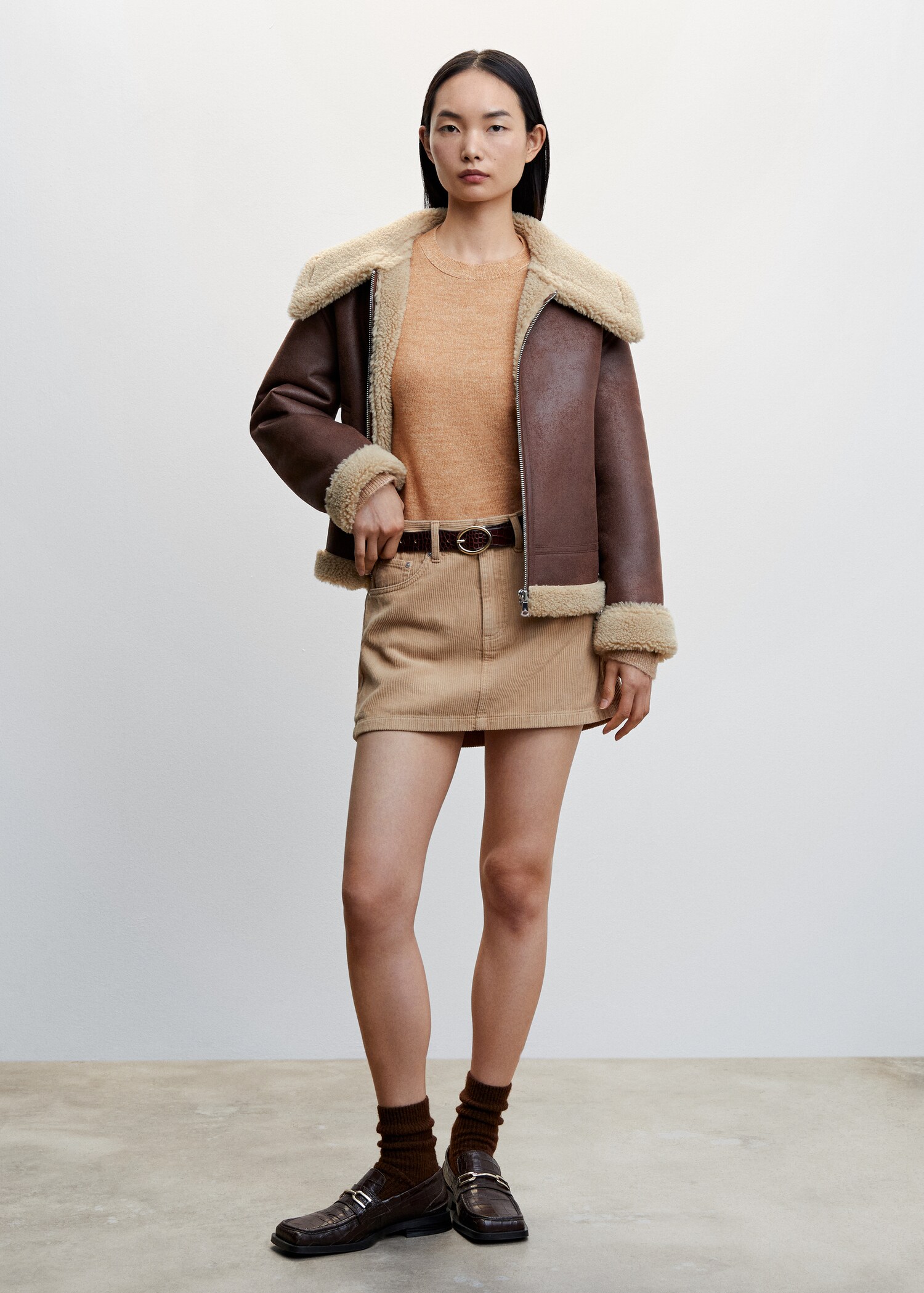 Wool-blend knit sweater - General plane