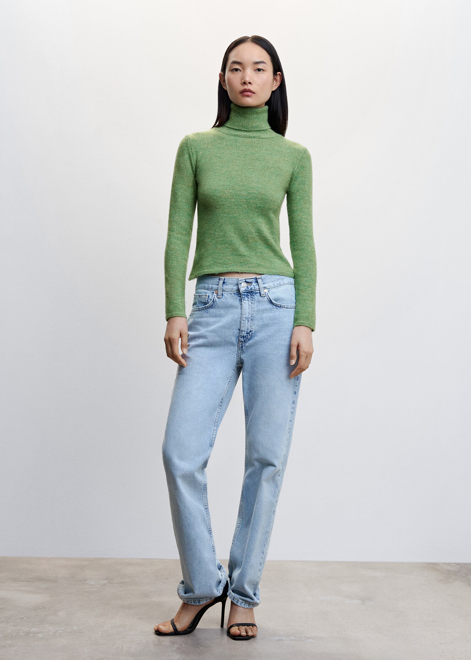 Turtleneck knitted sweater - General plane