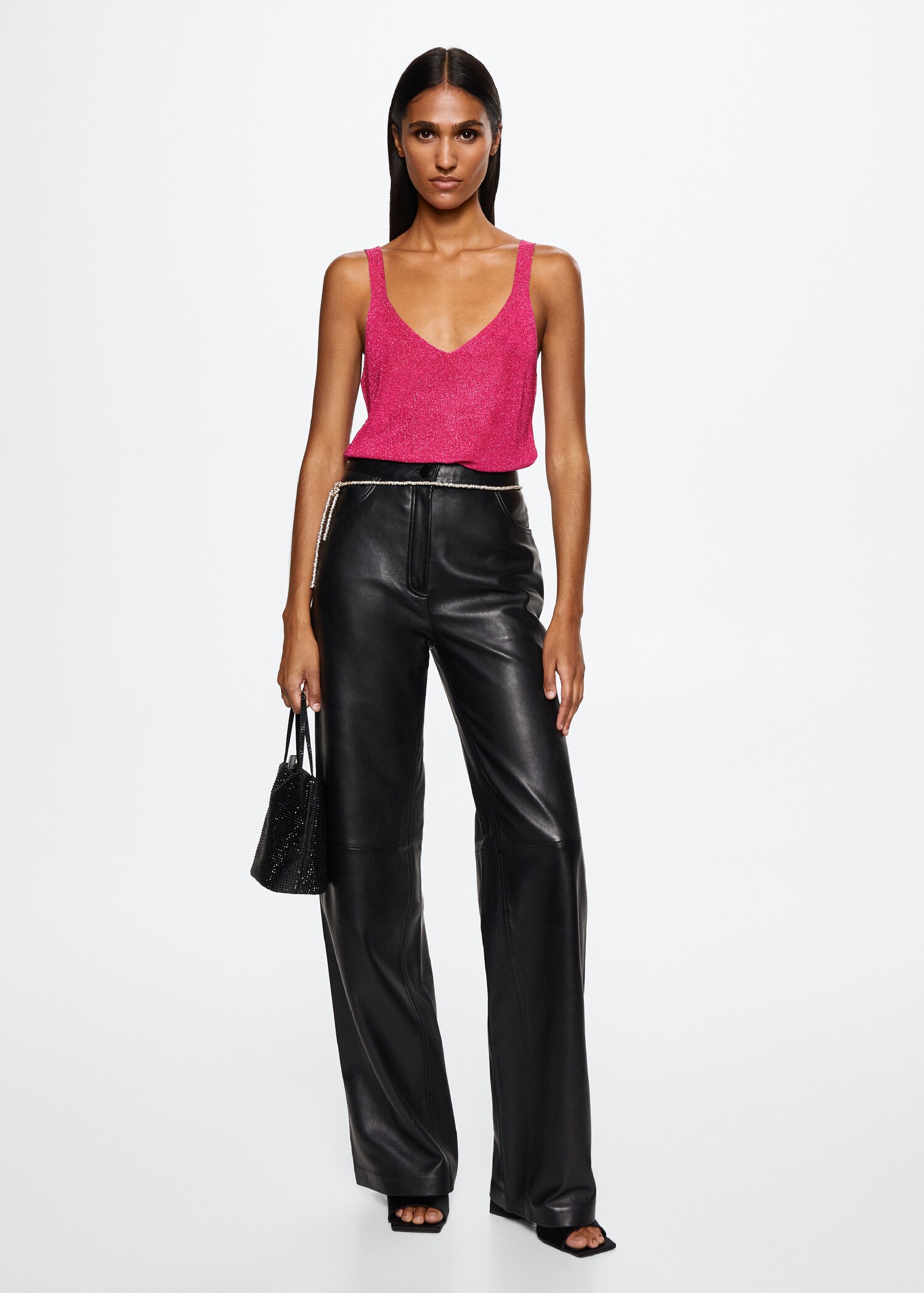 V-neck strapless top - General plane