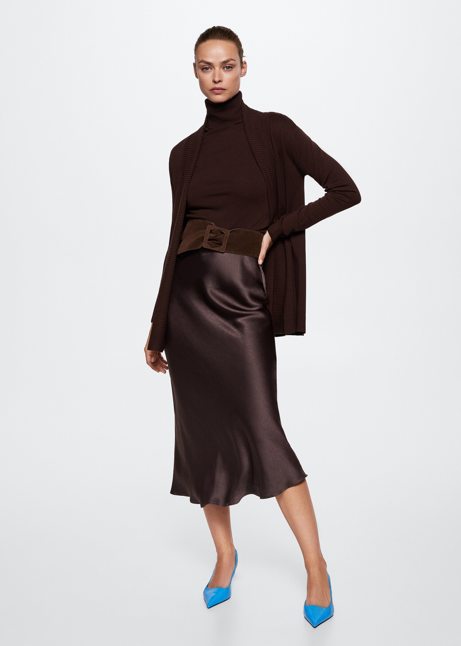 Fine-knit cardigan - General plane