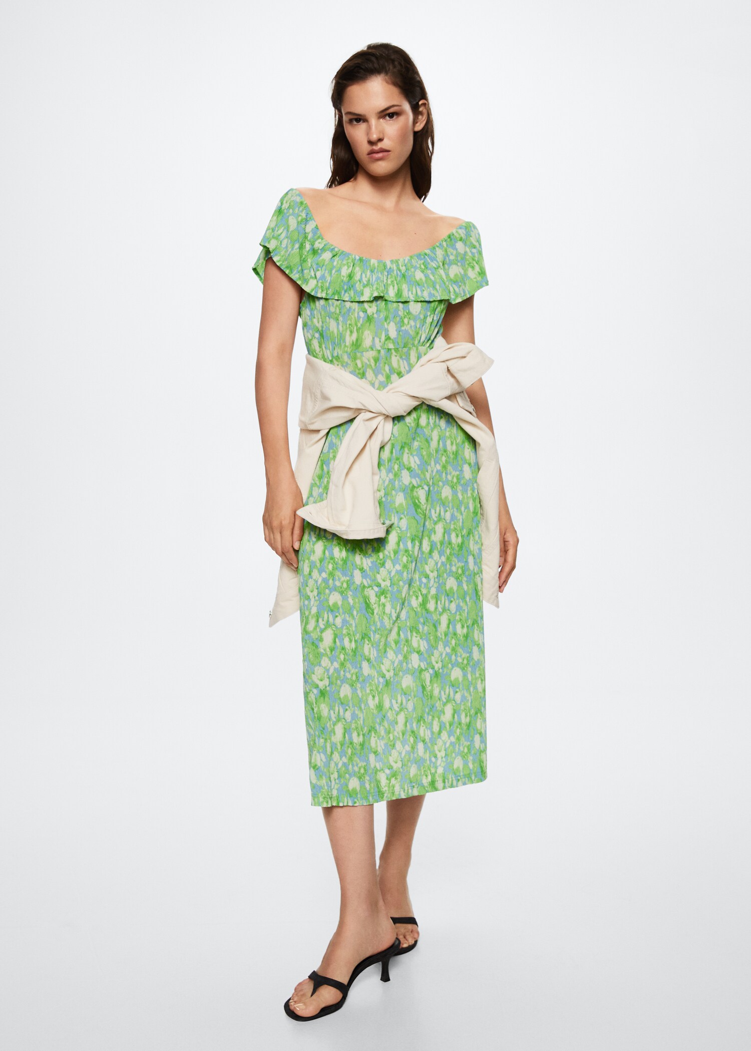 Vestido estampado floral - Plano general