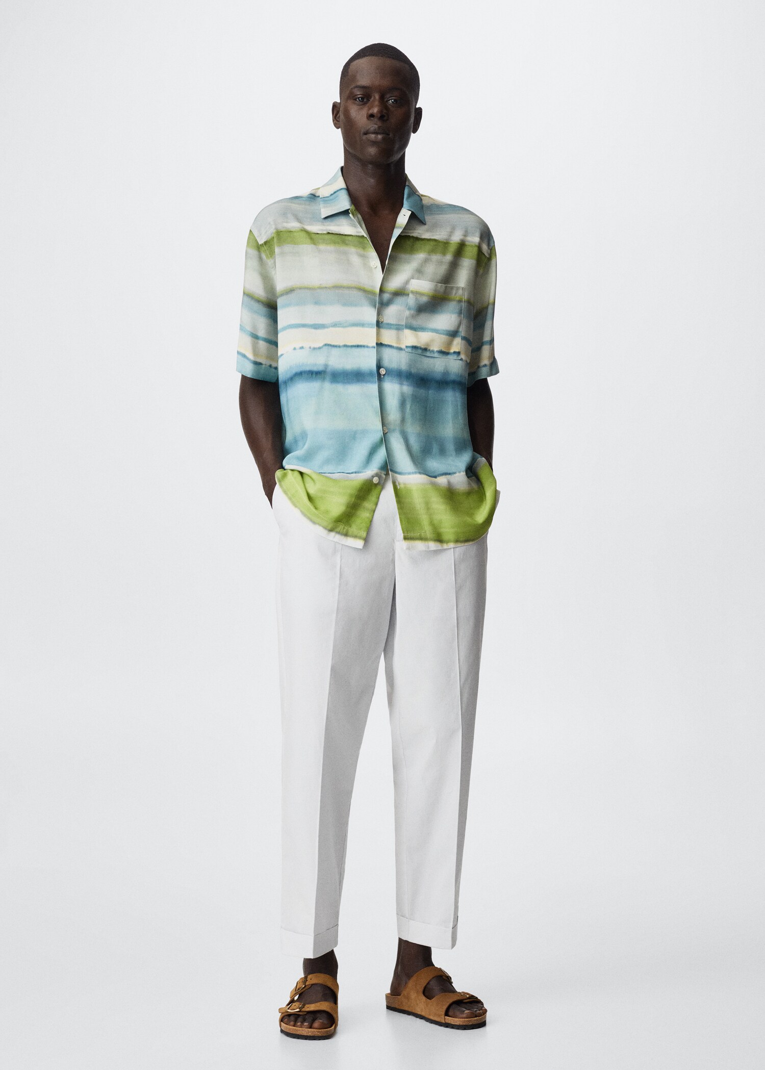 Camicia stampata fluida - Piano generale