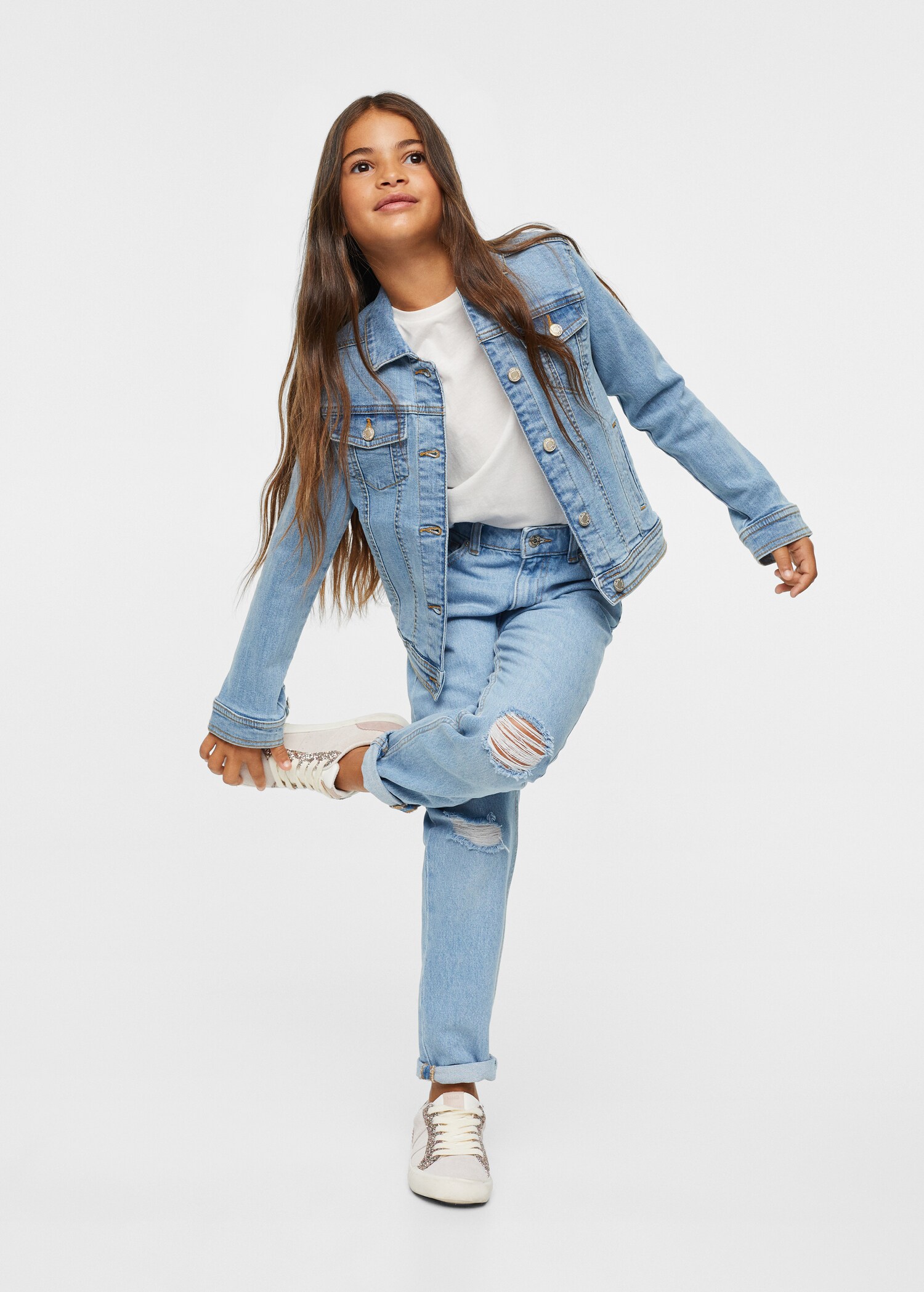 Pockets denim jacket - General plane