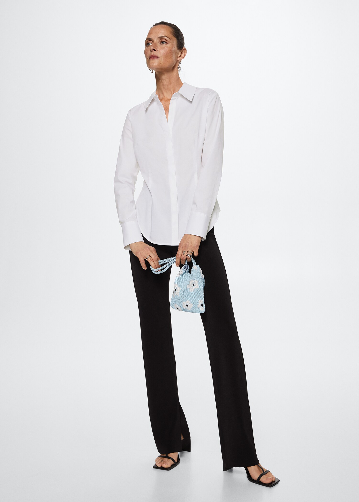 Essential cotton-blend shirt - General plane