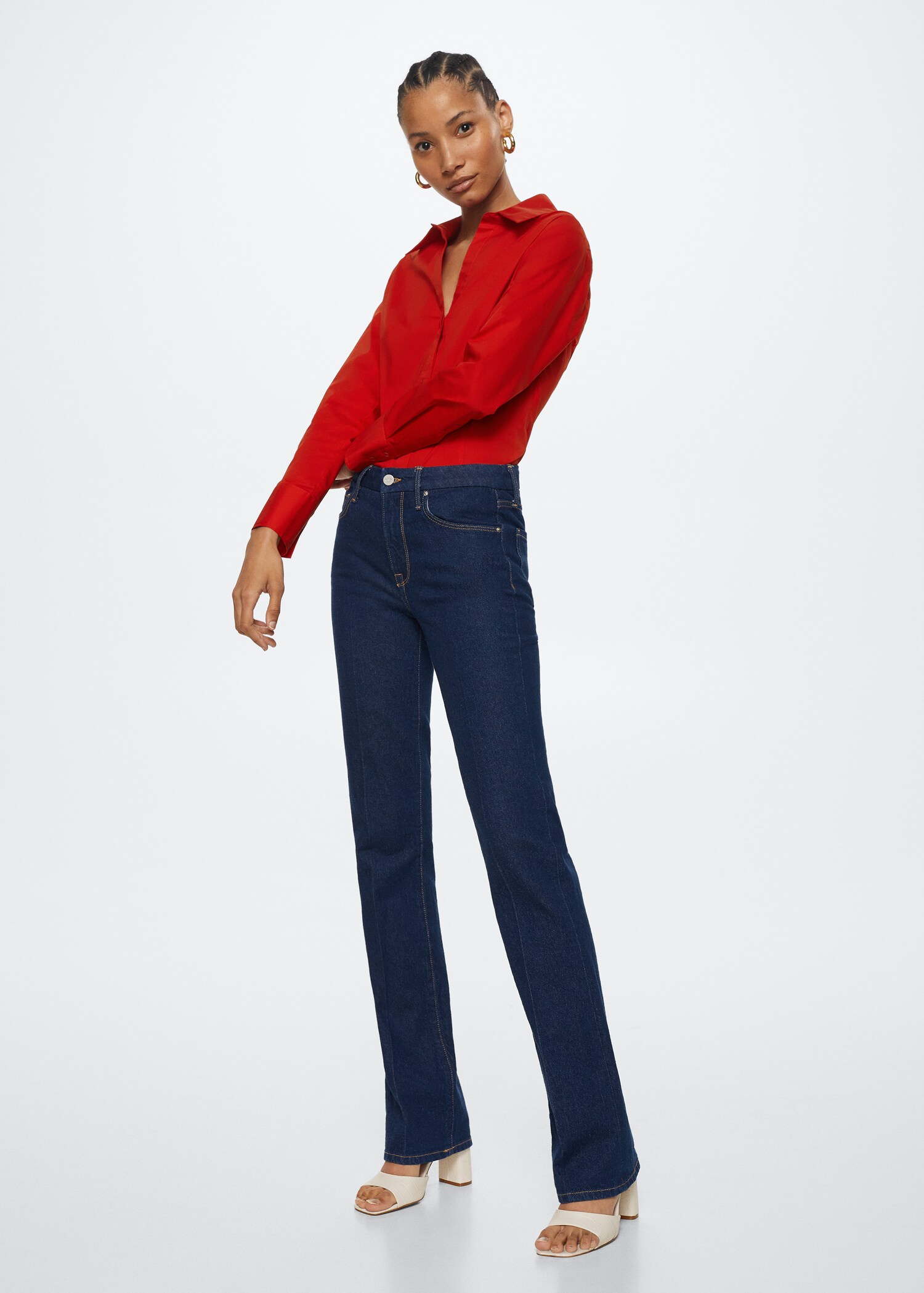 Essential cotton-blend shirt - General plane
