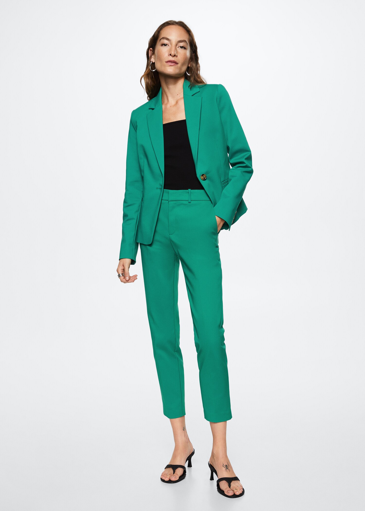 Veste de costume structurée - Plan général