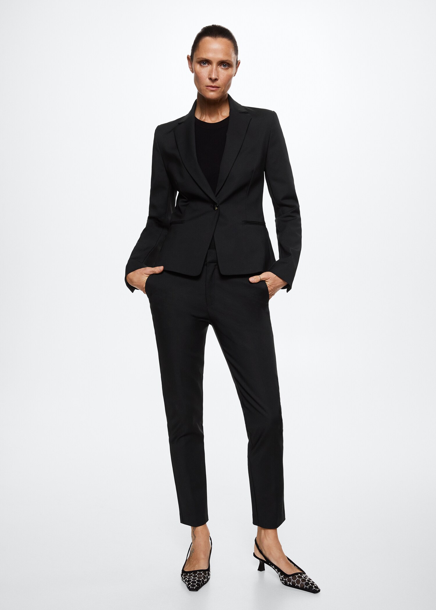 Veste de costume structurée - Plan général