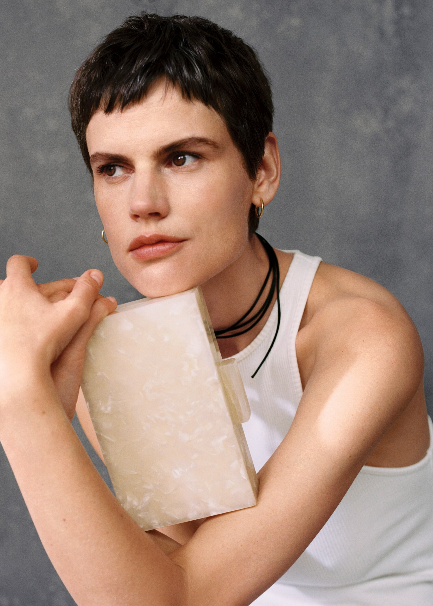 Chain clutch bag - General plane