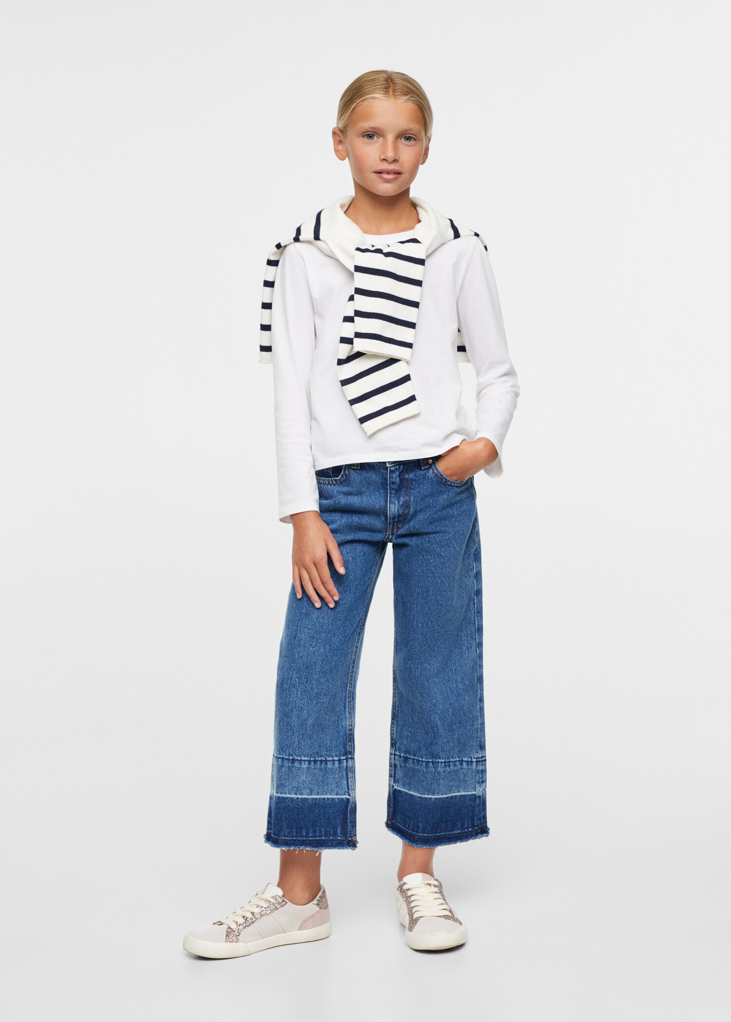 Jeans culotte costura - Plano general