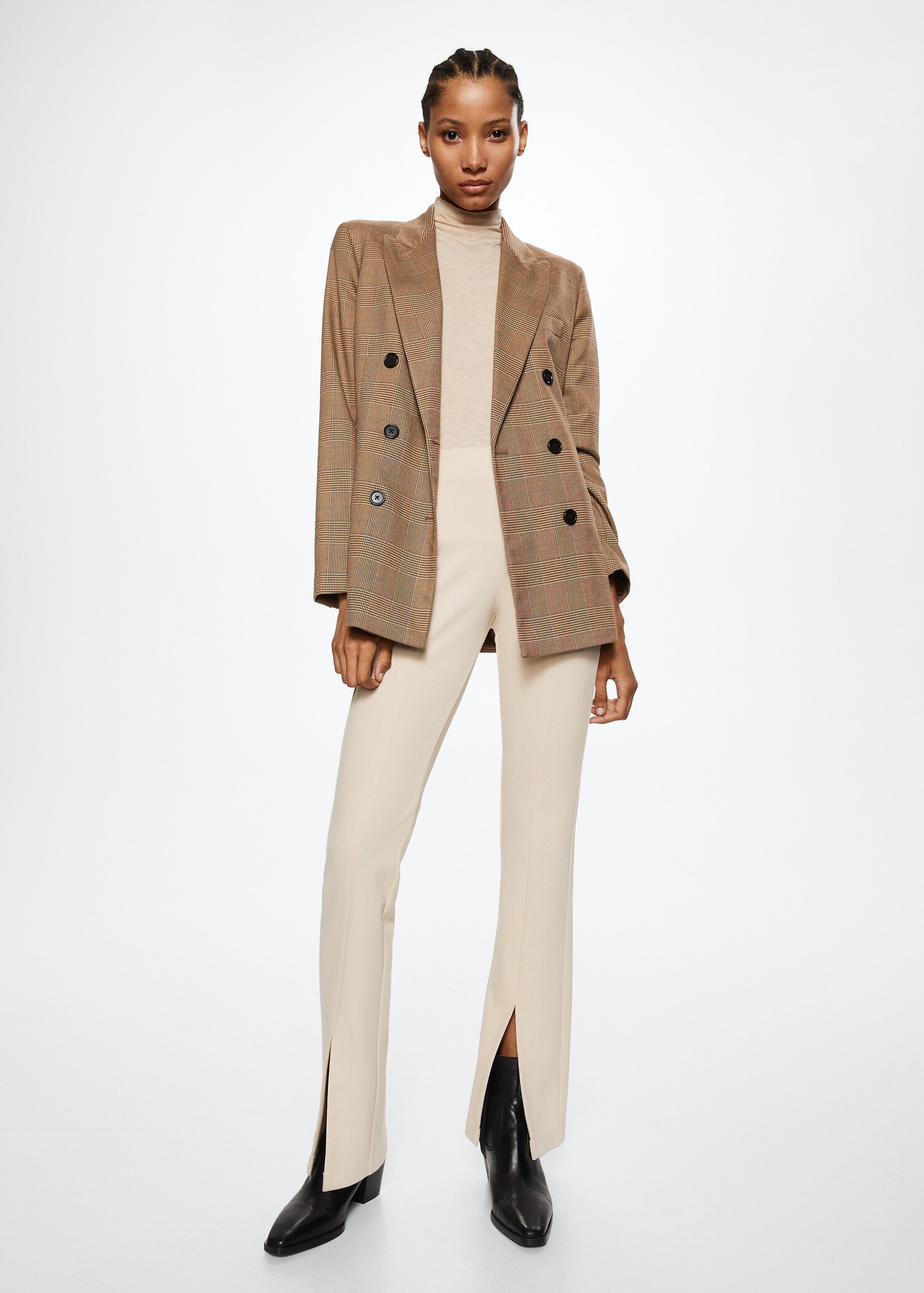Pantalon Bob straight-fit délavé foncé - Plan général