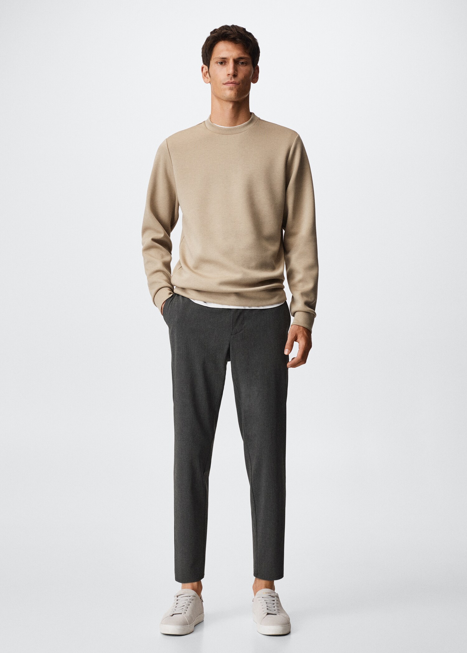 Pantalón tapered fit stretch - Plano general