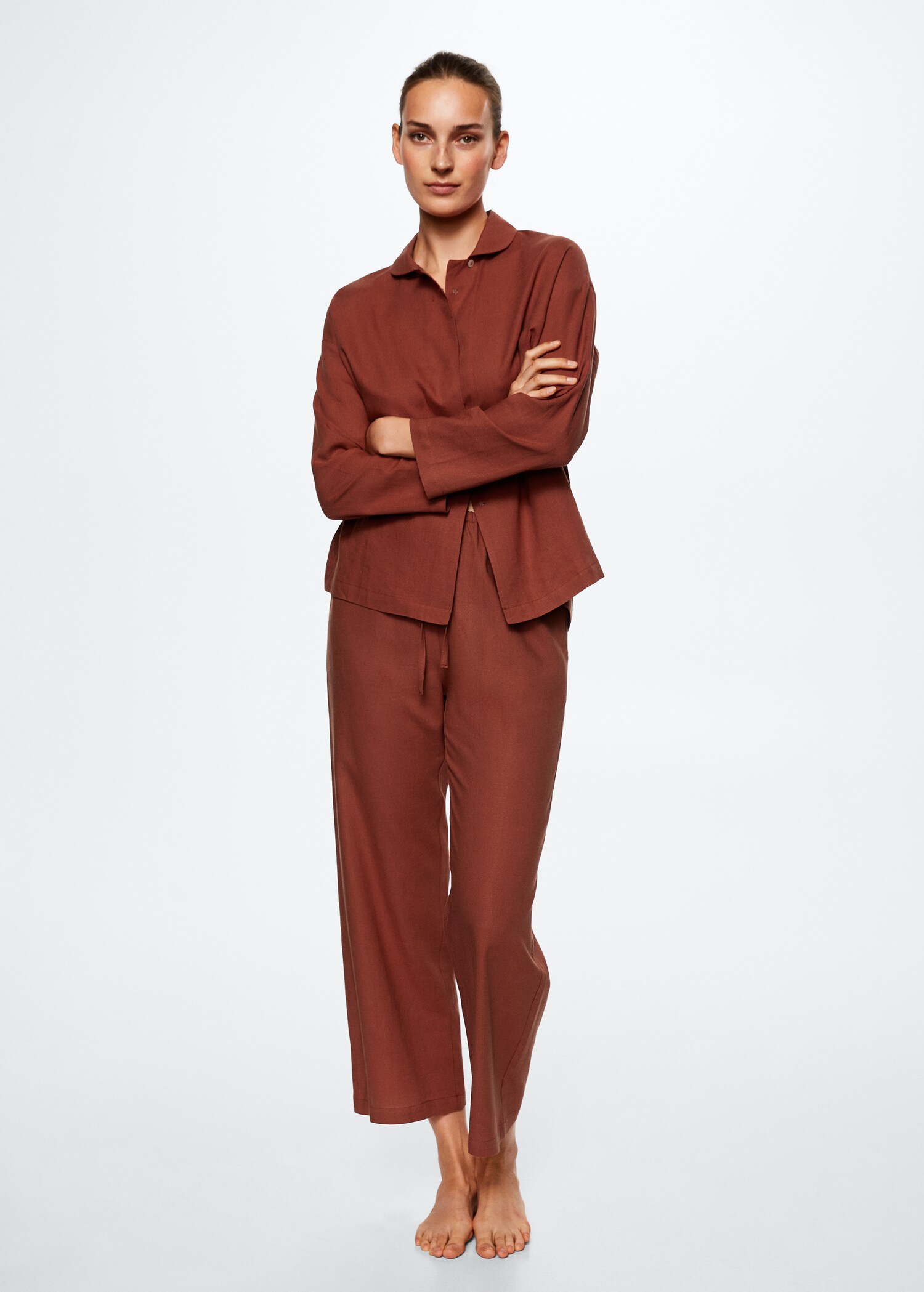 Chemise fluide lin - Plan général