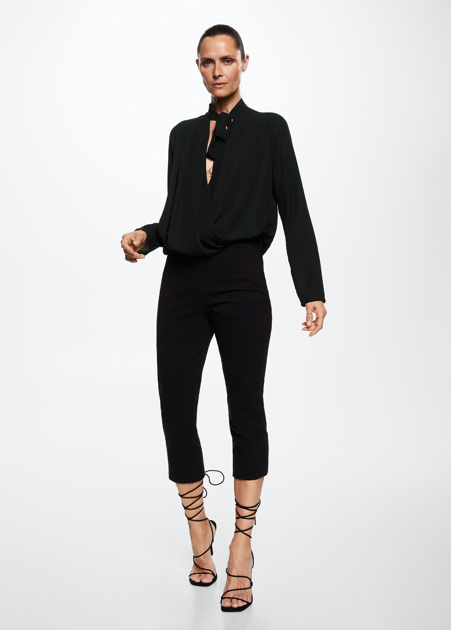 Blouse croisée nœud - Plan général