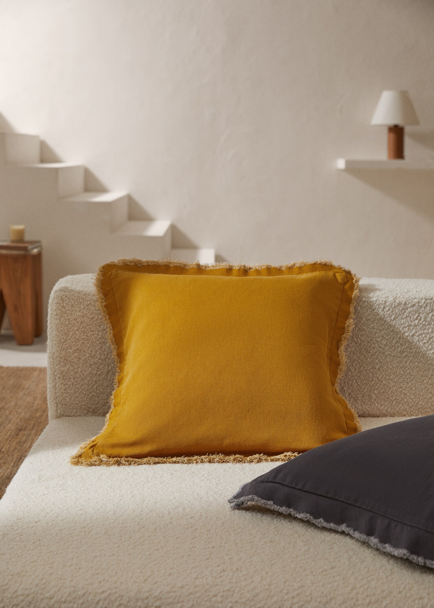 100% cotton cushion cover 19.69x19.69 in - General plane