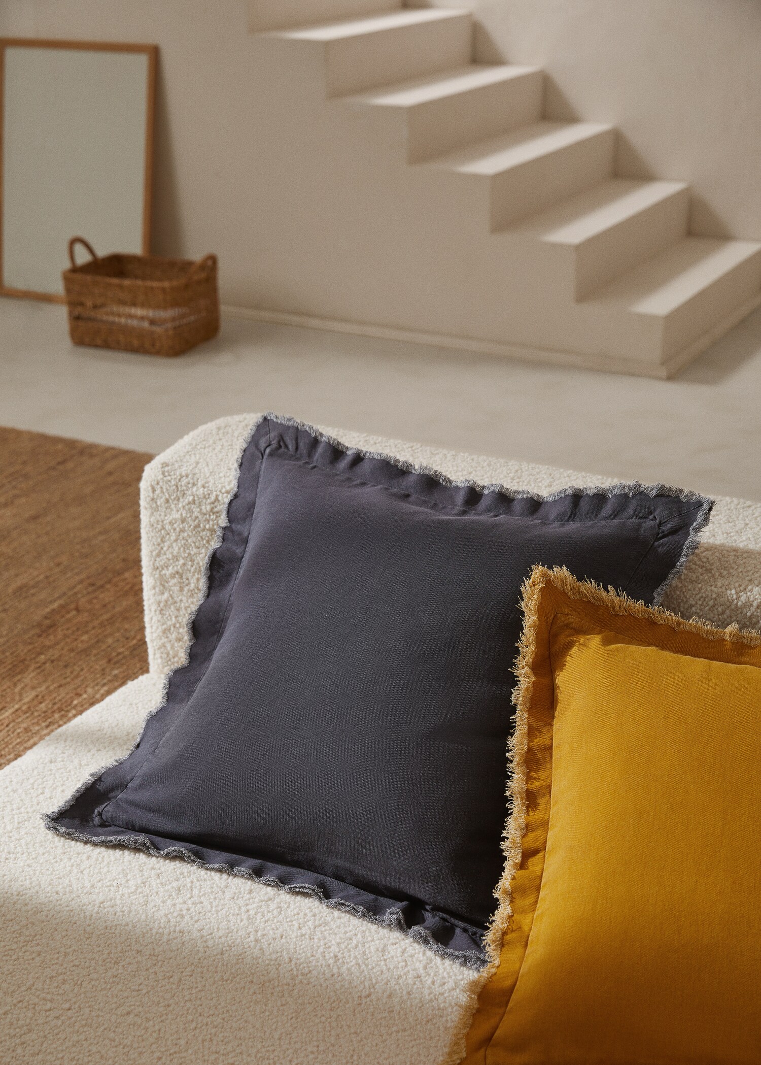 100% cotton cushion cover 19.69x19.69 in - General plane