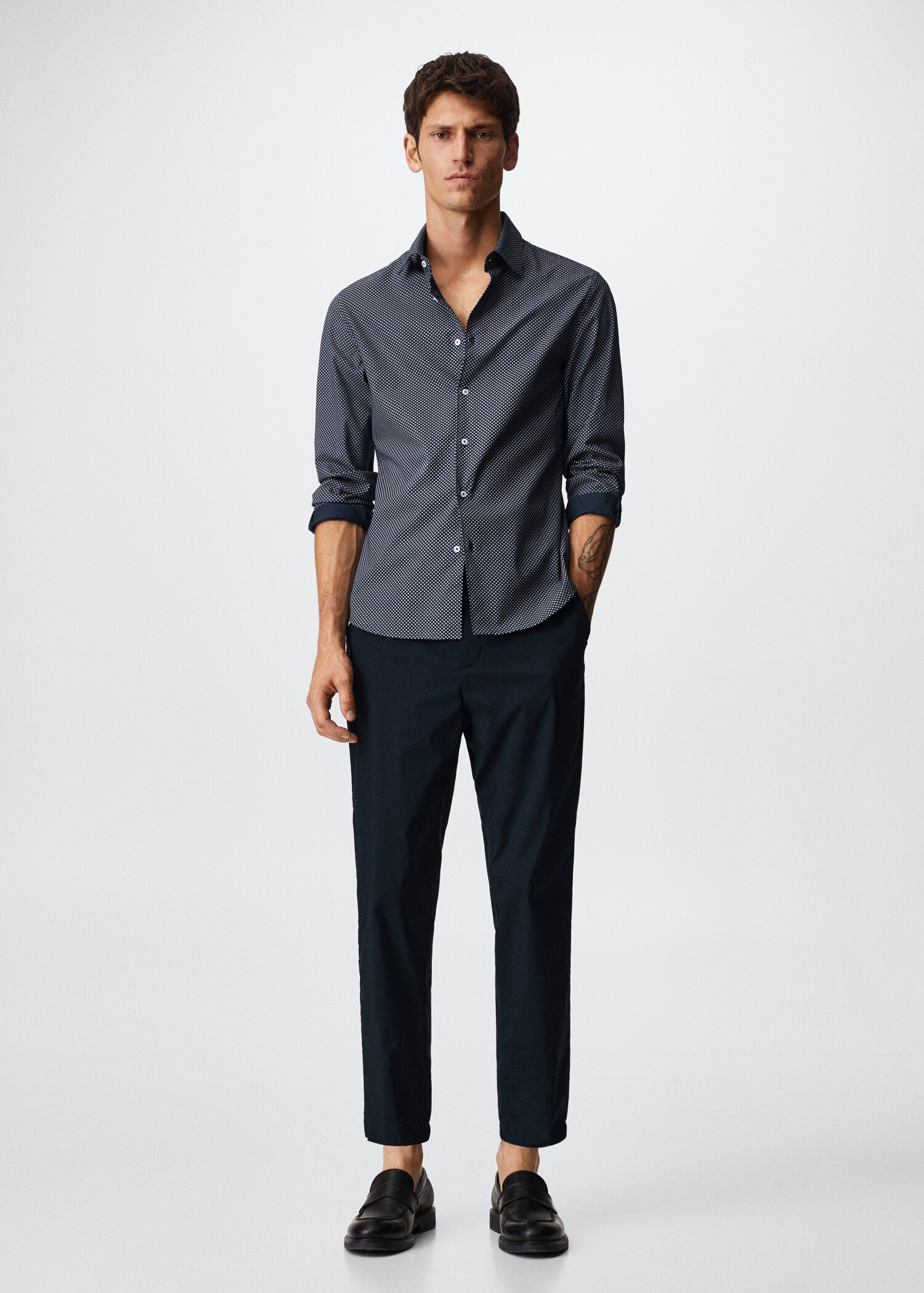 Slim-fit printed shirt - General plane
