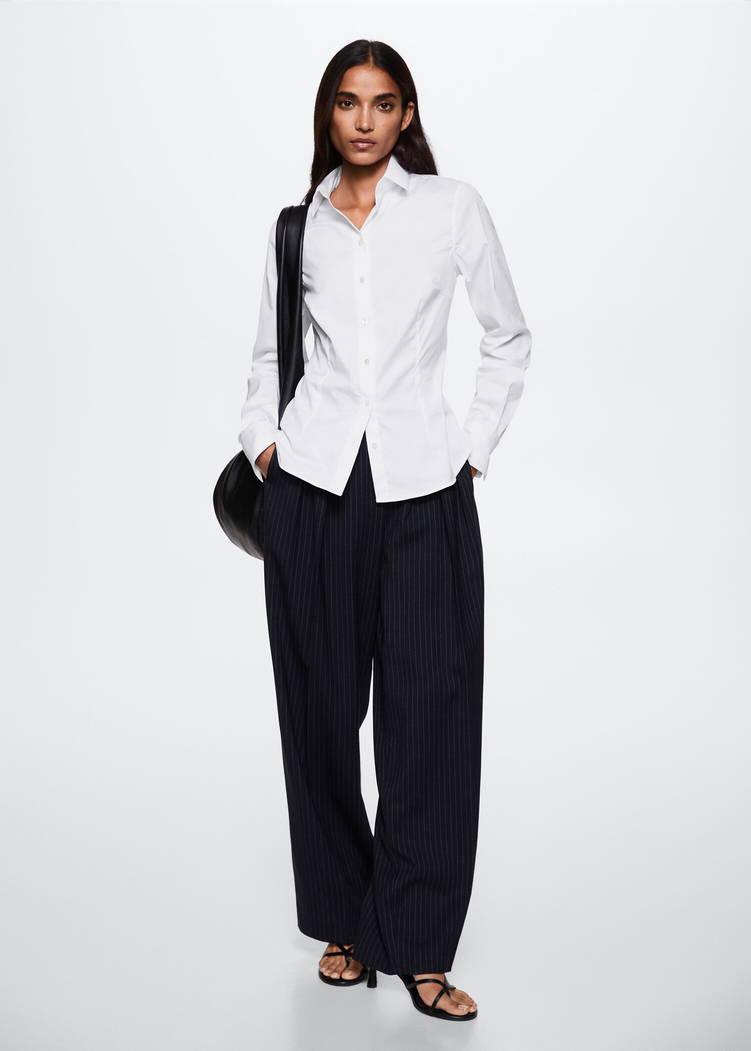 Slim-fit poplin shirt - General plane