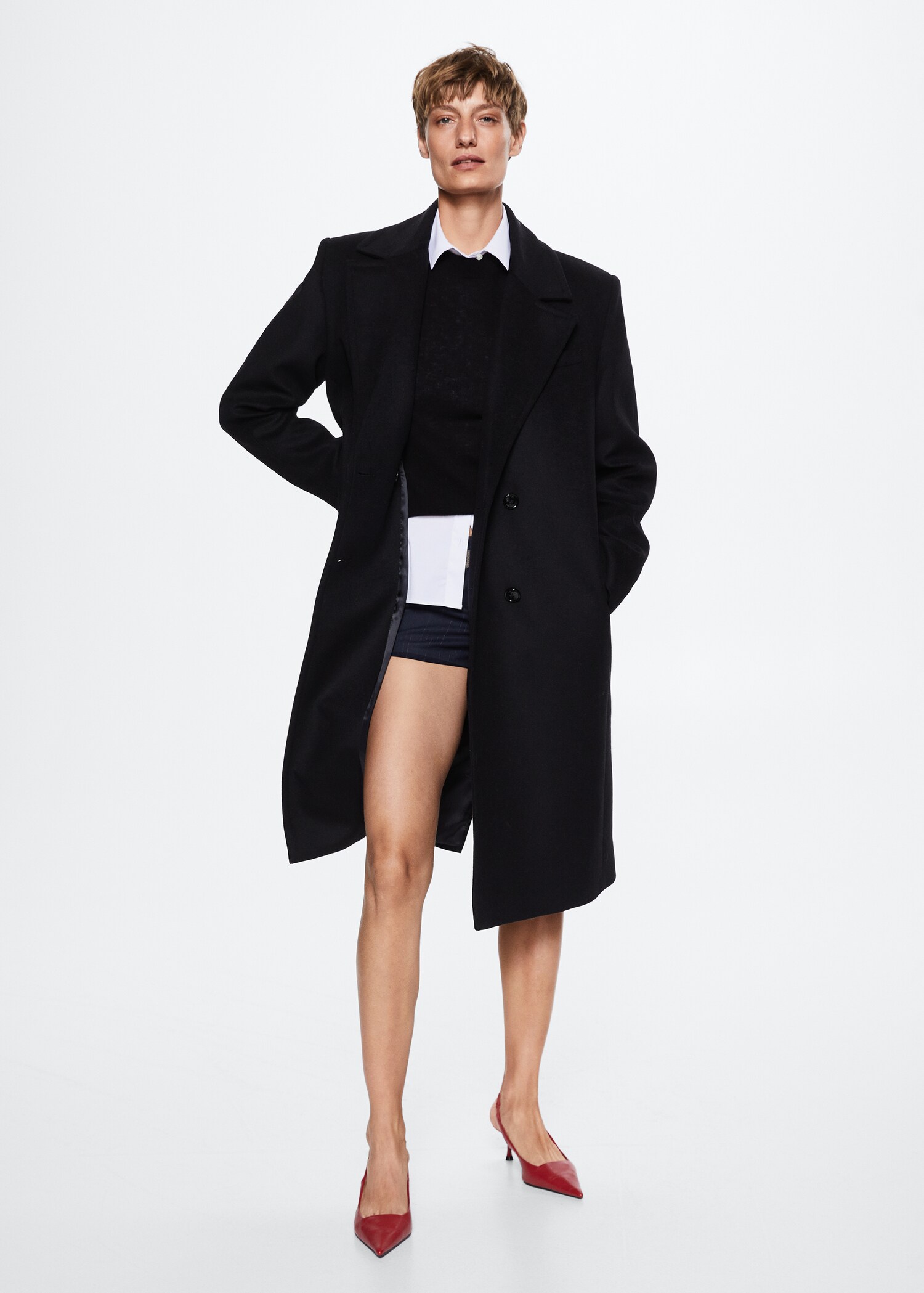 Manteau Tailored laine oversize - Plan général