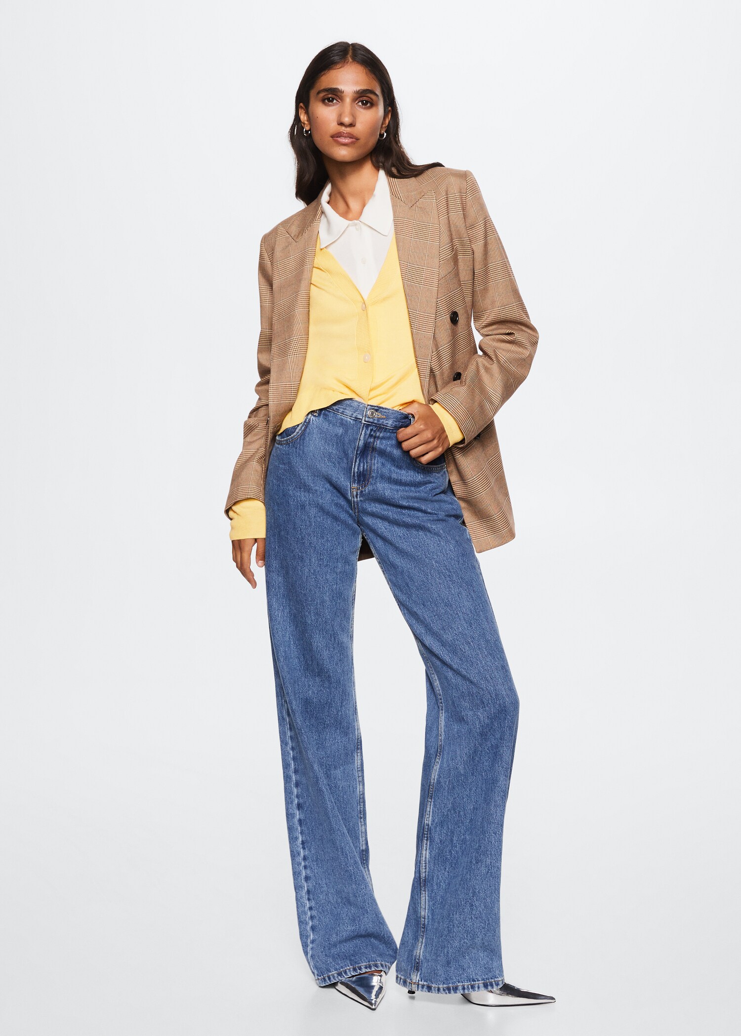 Fine-knit cardigan - General plane