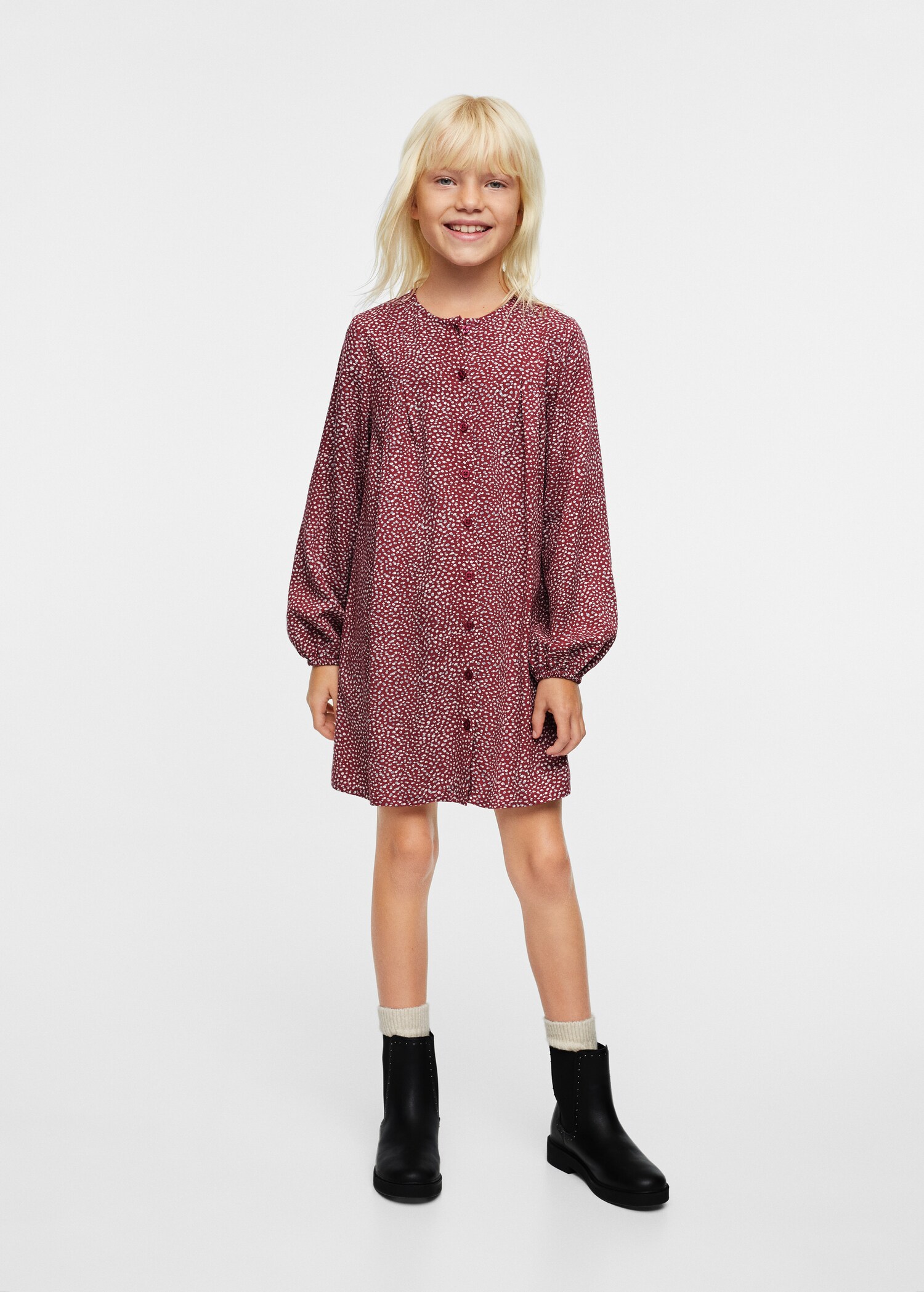 Flowy printed dress - General plane
