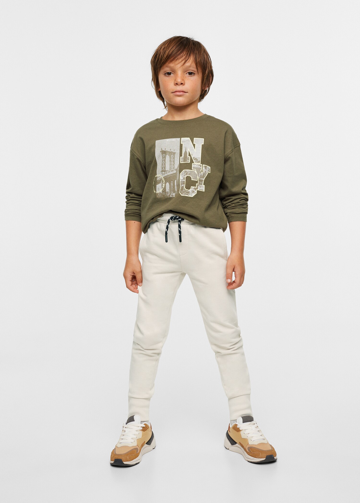 Camiseta manga larga estampada - Plano general