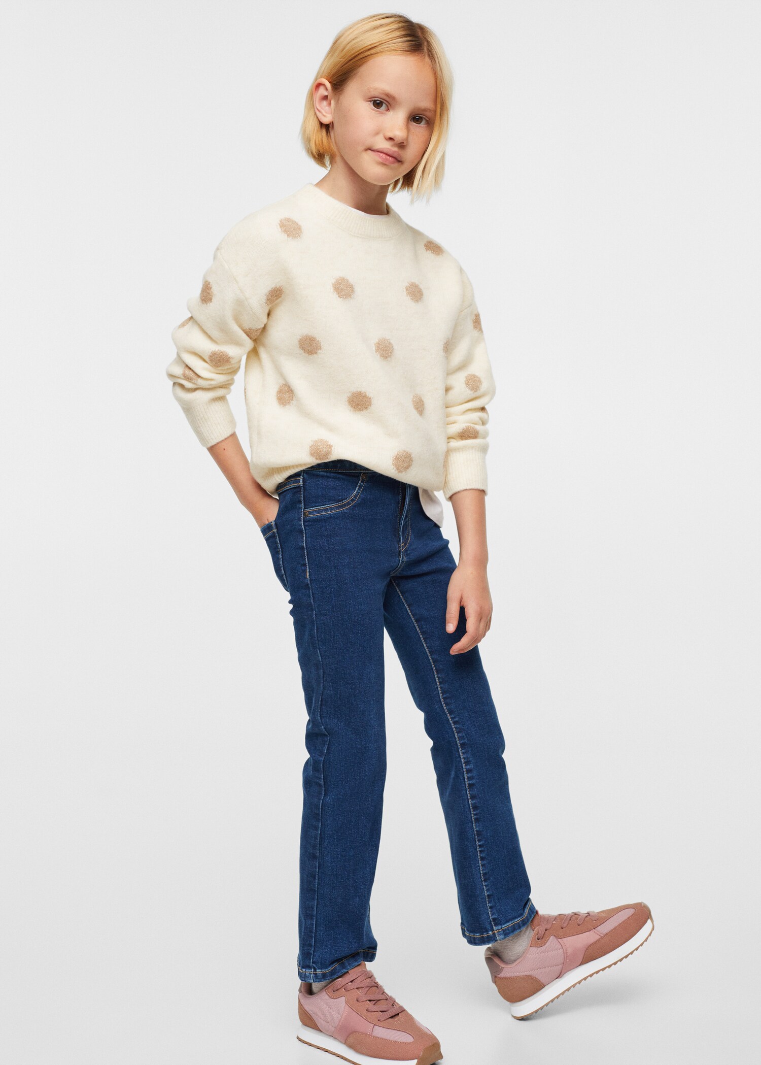 Polka dots knit dress - General plane