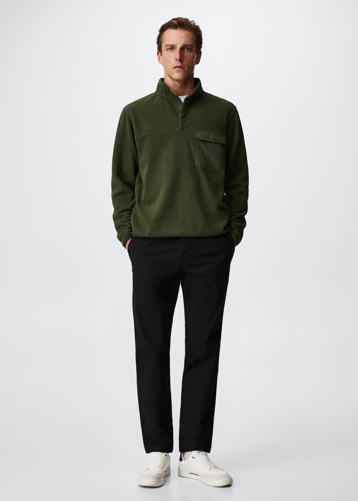 Sweatshirt algodão combinada - Plano geral