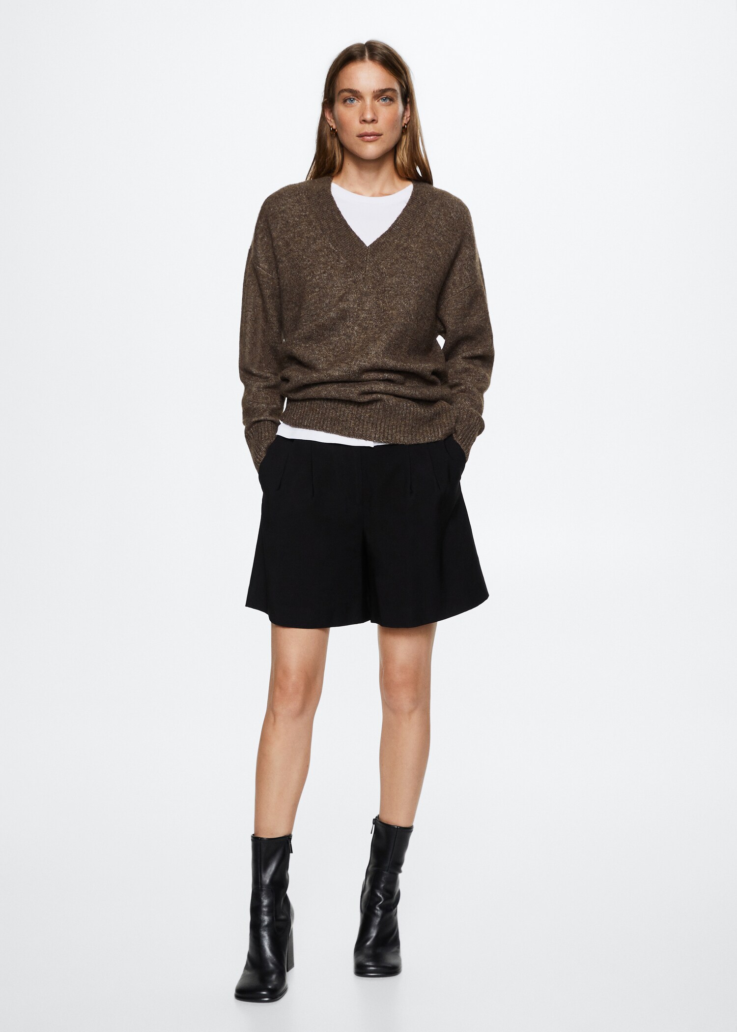 Pull-over à col en V - Plan général