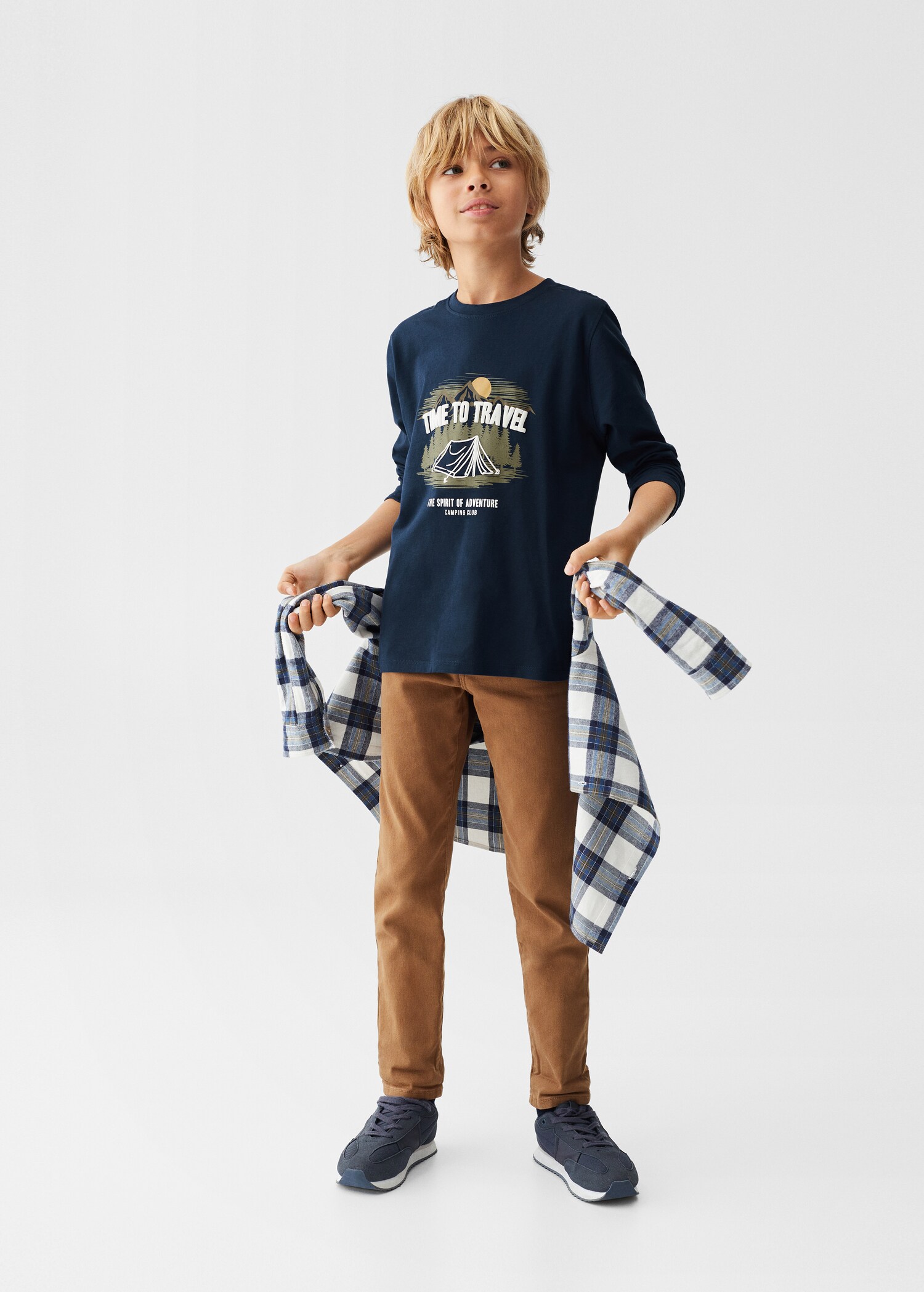 T-shirt manches longues imprimé - Plan général