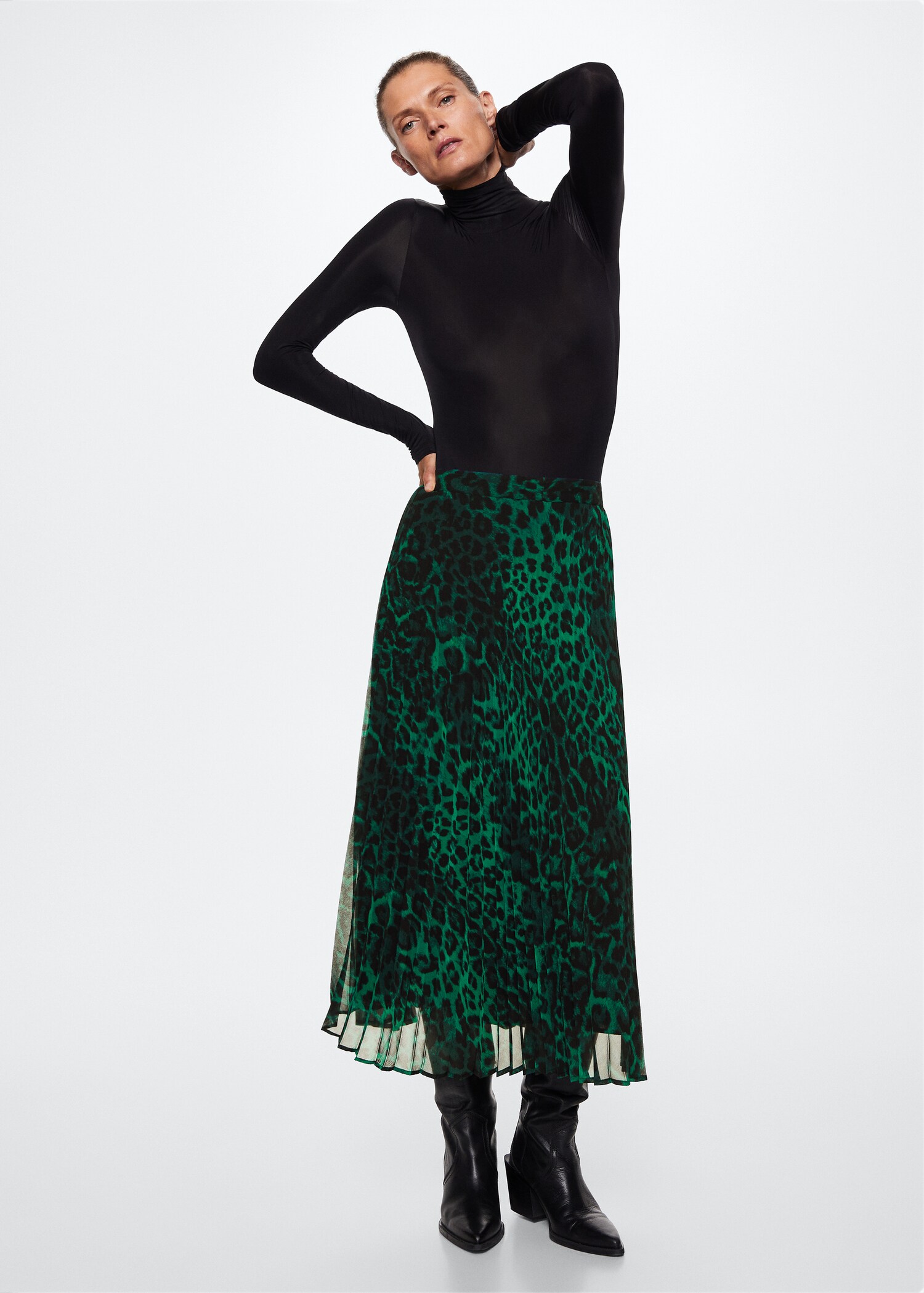 Animal print skirt - General plane