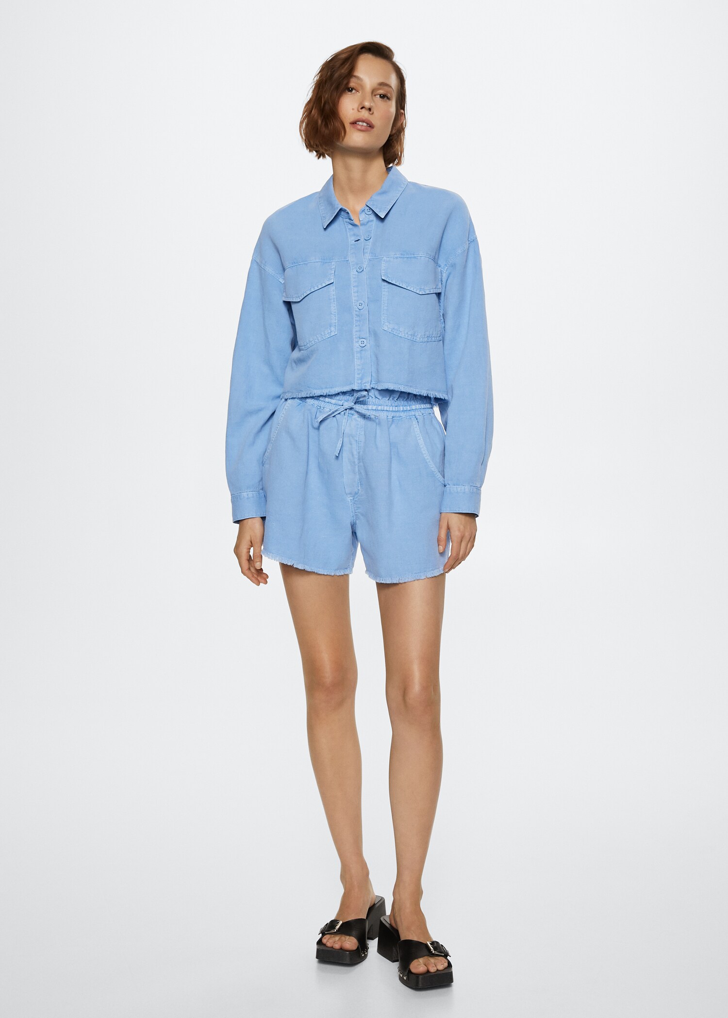 Chemise coton et lin - Plan général