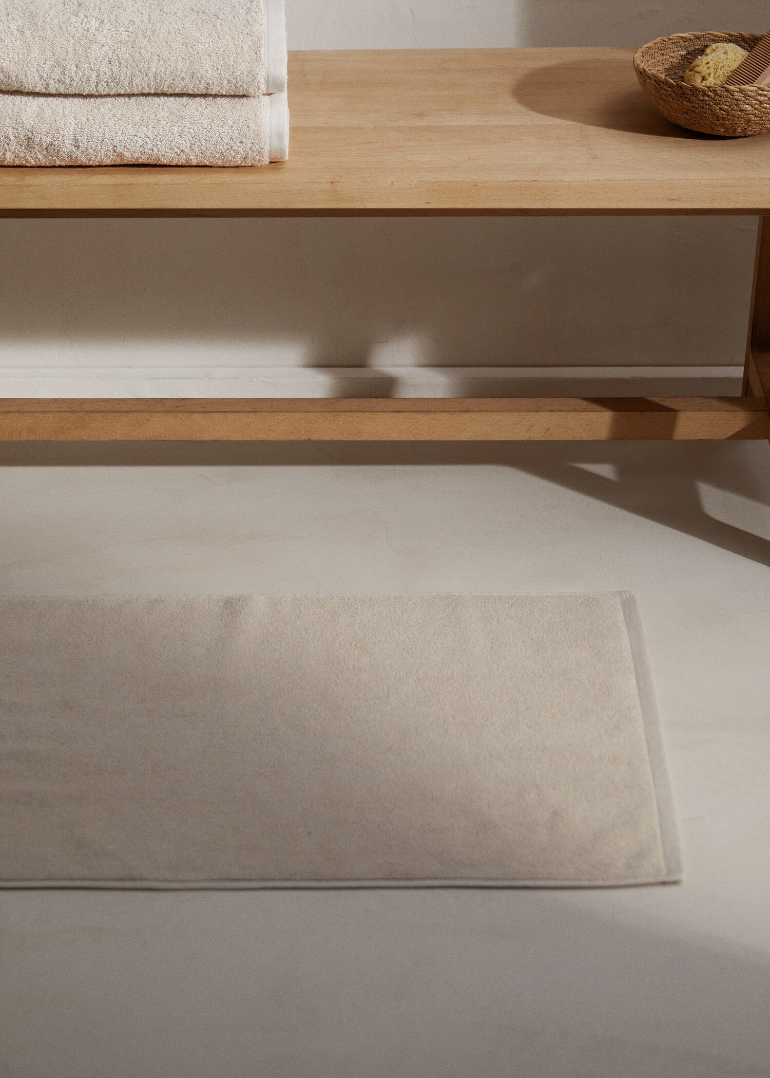 100% cotton bath mat - General plane