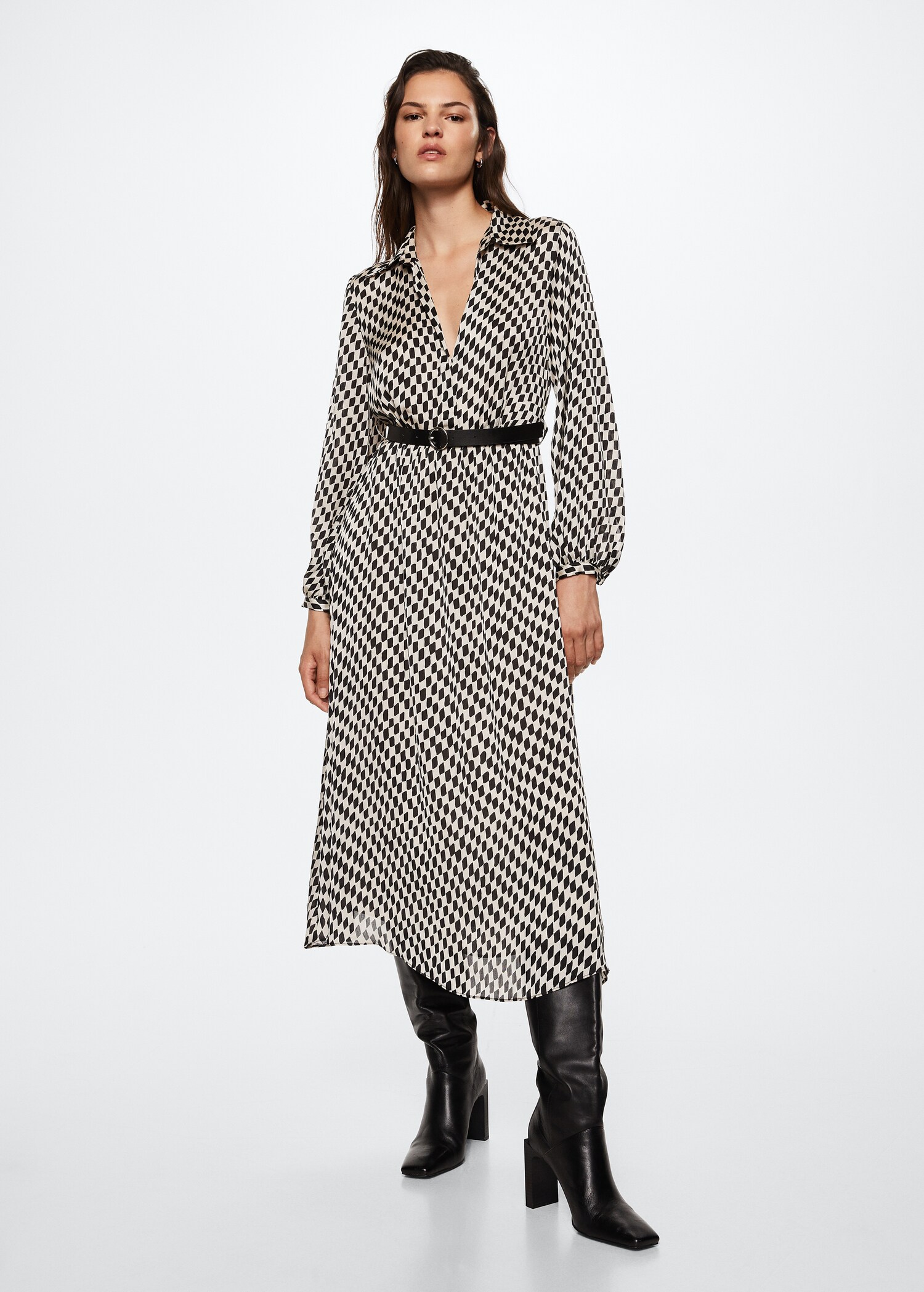 Rhombus pattern dress - General plane